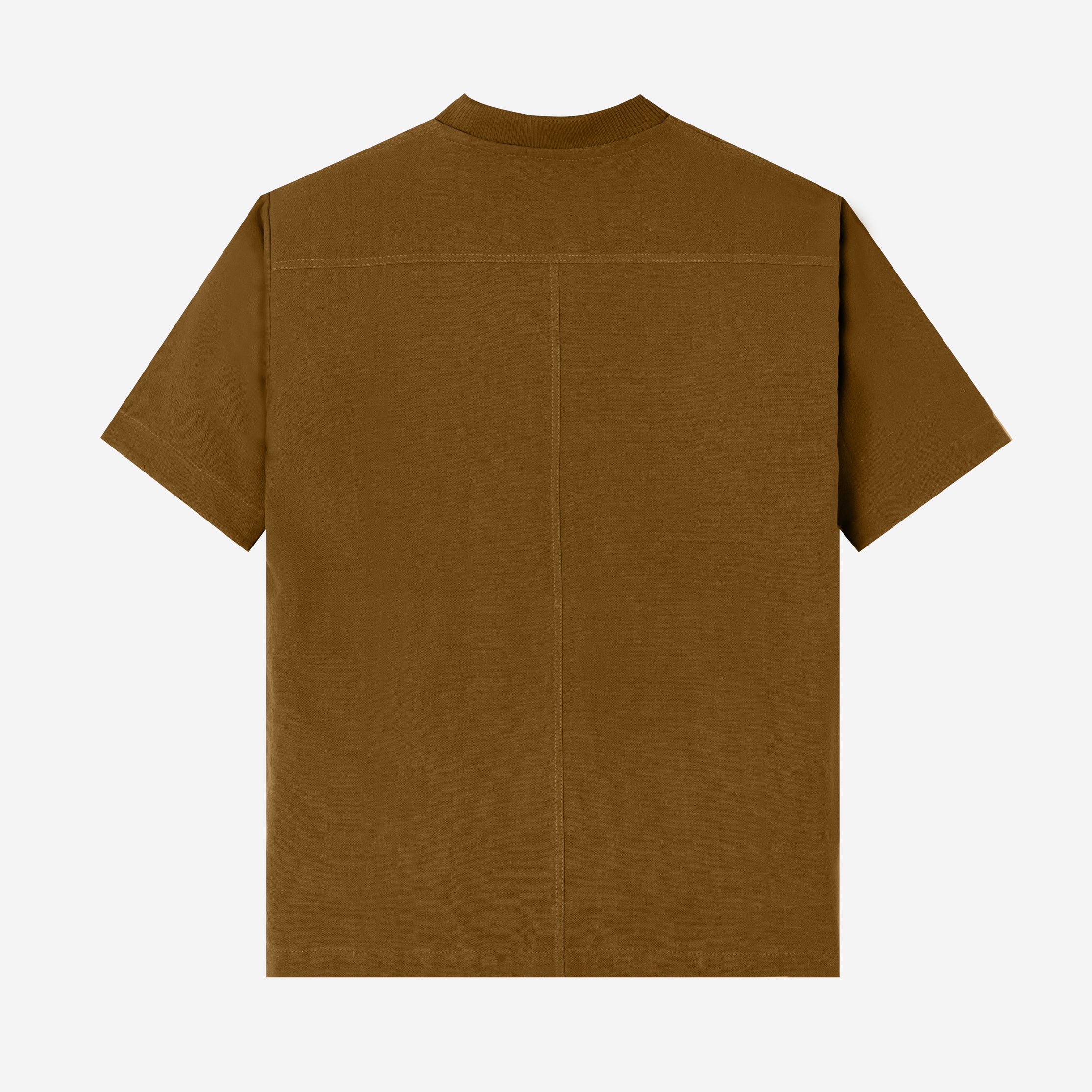 Badr Short Sleeve Pocket T-Shirt - Dark Terracotta