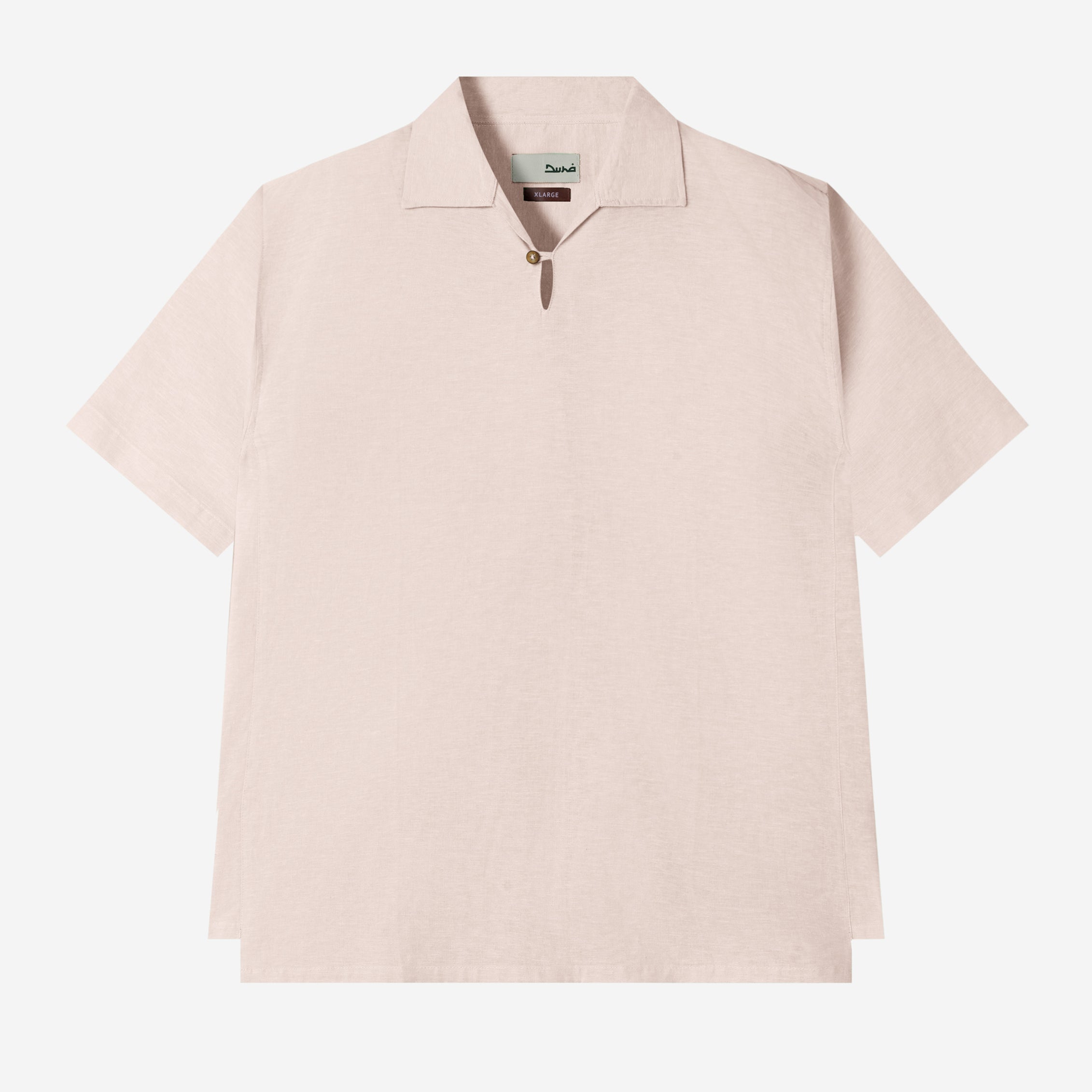 FACTORY SALE - Dhia Pull-Over Shirt Short Sleeve - Salmon