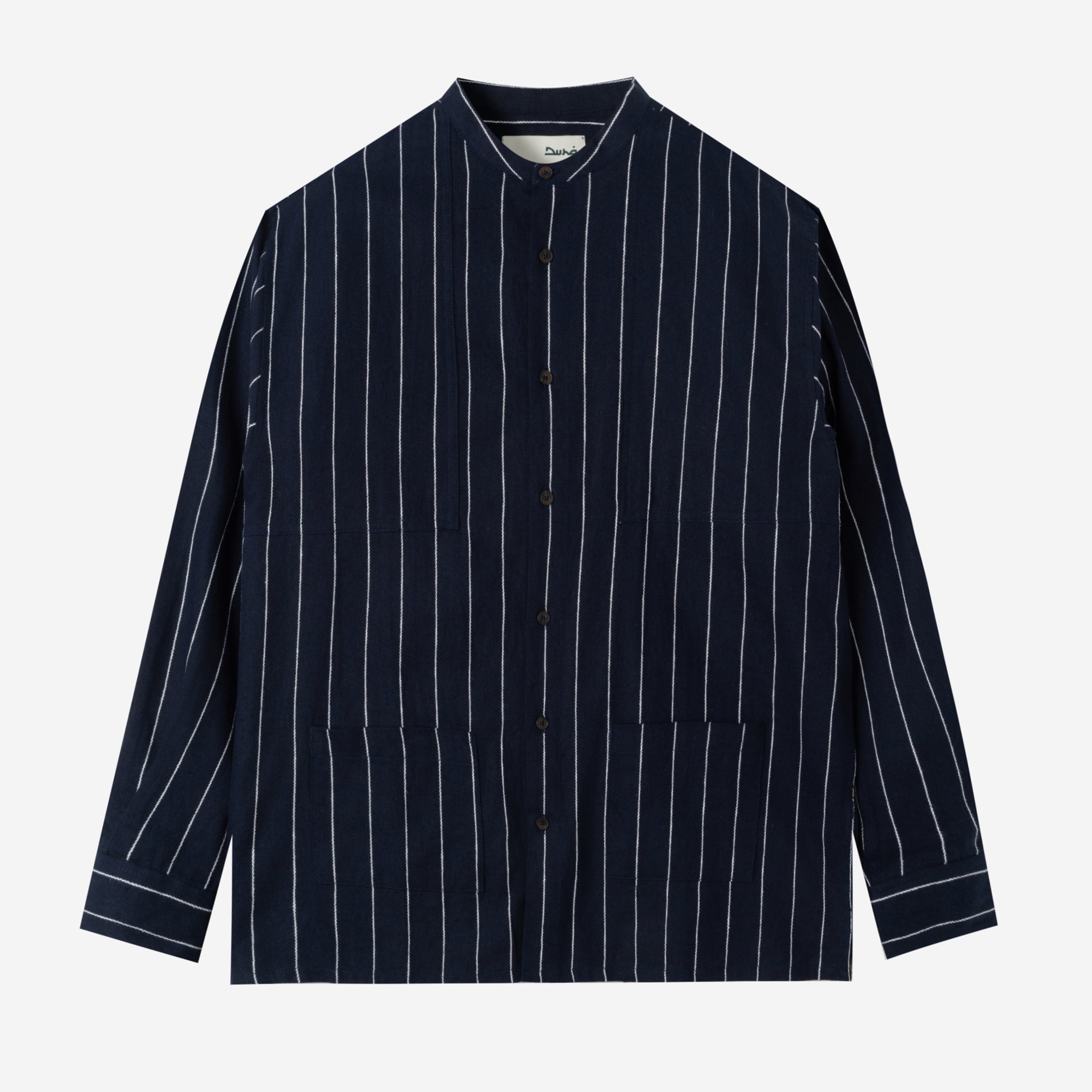 FACTORY SALE - Baraa Shirt Long Sleeve - Navy Stripe