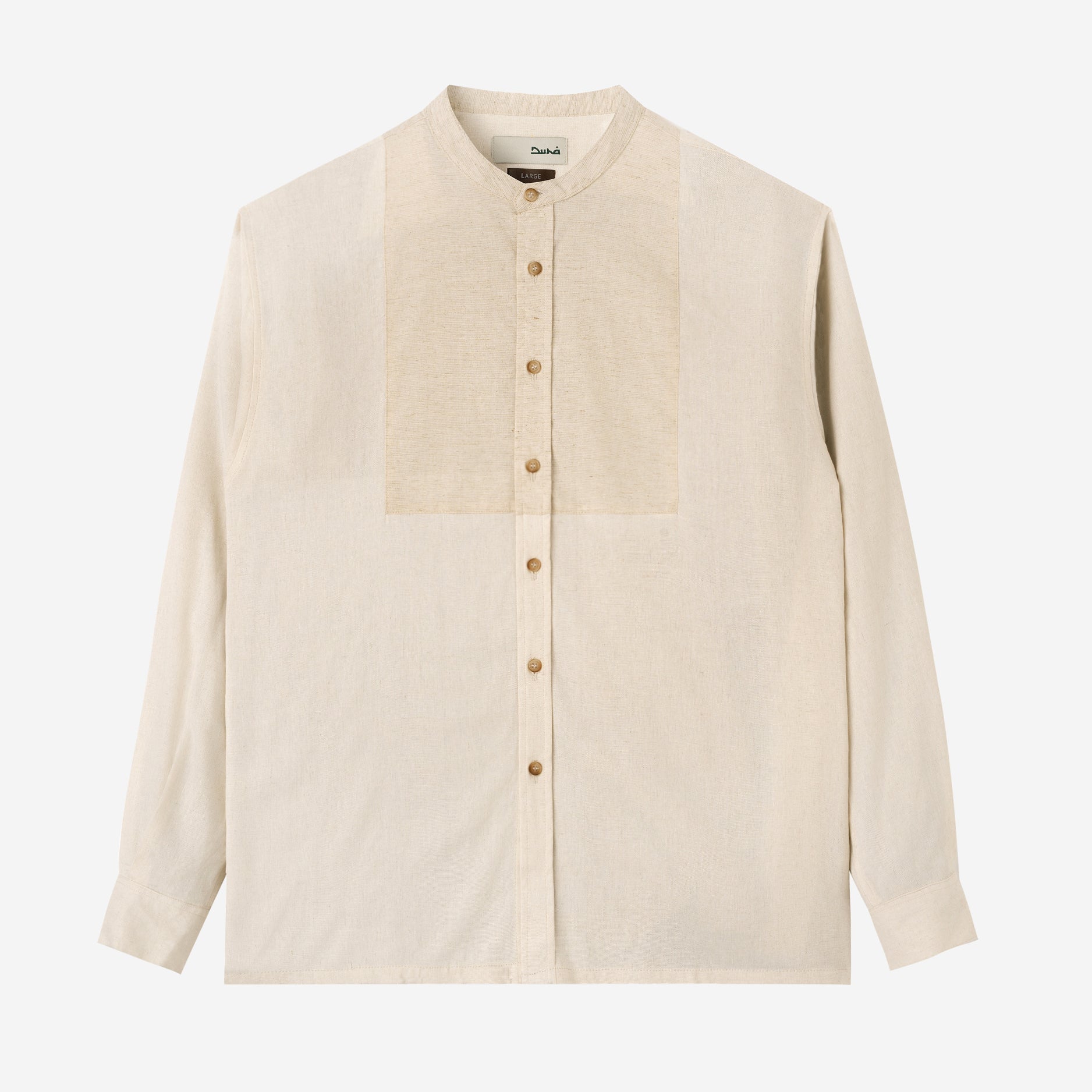 FACTORY SALE - Mazeen Shirt Long Sleeve - White Sand