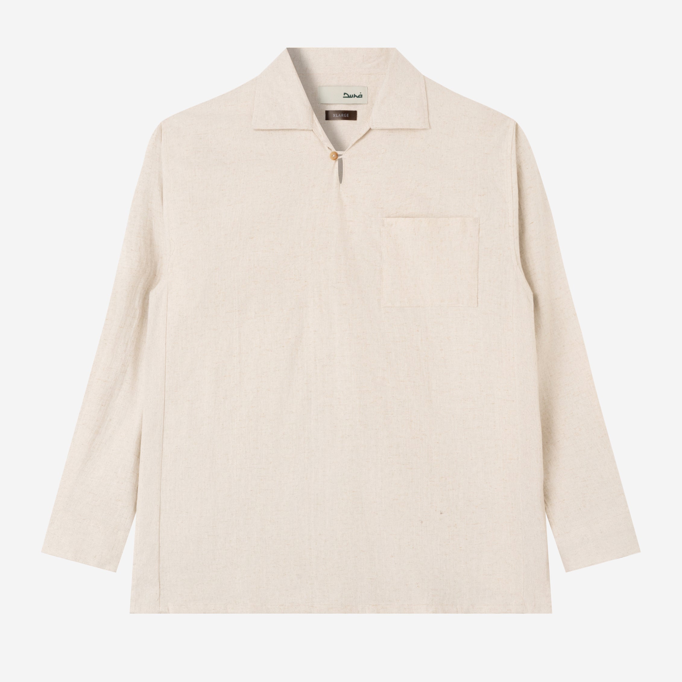 FACTORY SALE - Dhia Pull-Over Shirt Long Sleeve - Sand White