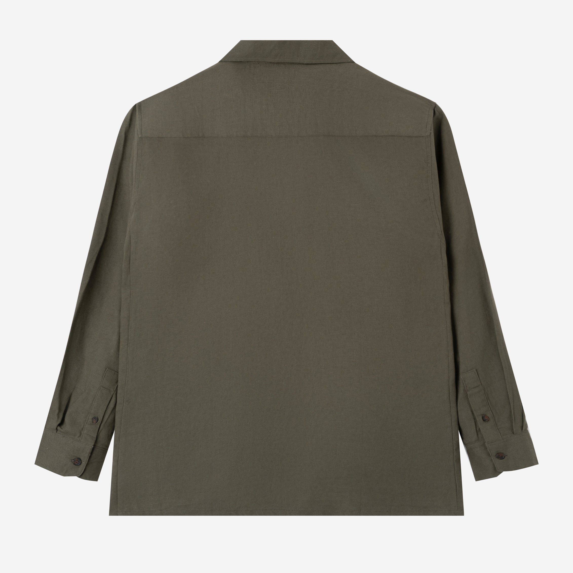 FACTORY SALE - Dhia Pull-Over Shirt Long Sleeve - Dark OIive