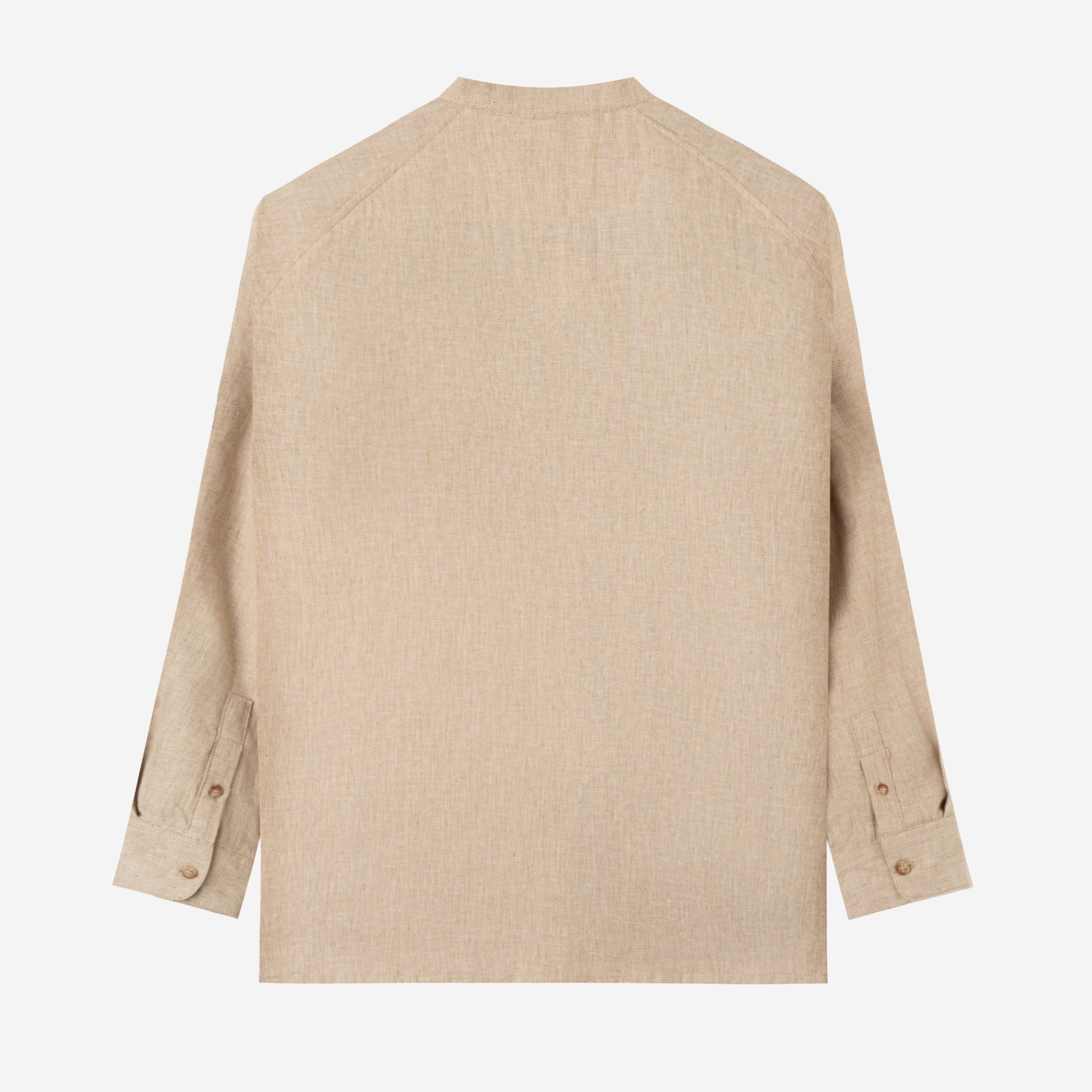 FACTORY SALE - Iyaad Pull-Over Shirt Long Sleeve - Khaki