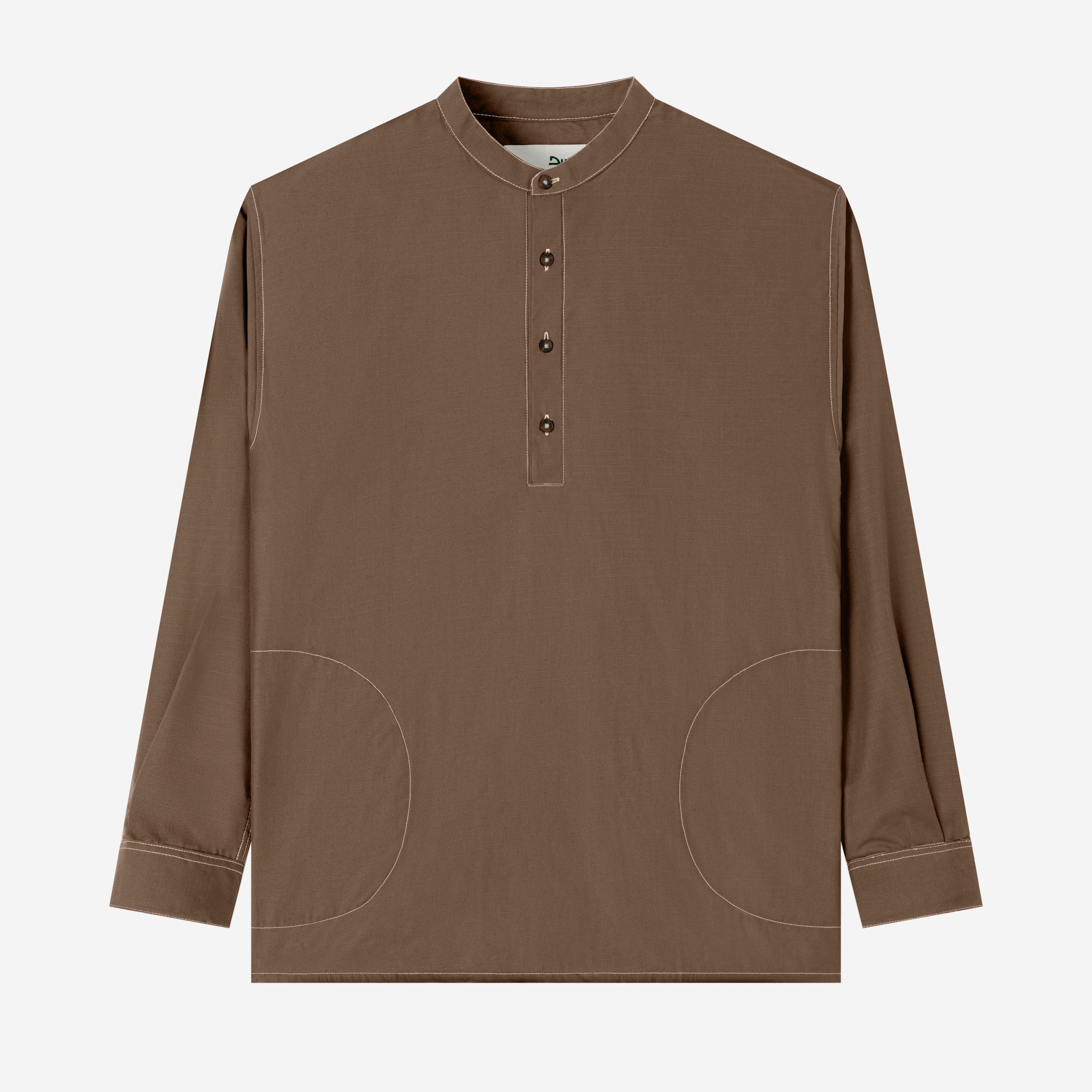 FACTORY SALE - Zahr Shirt Long Sleeve - Brown