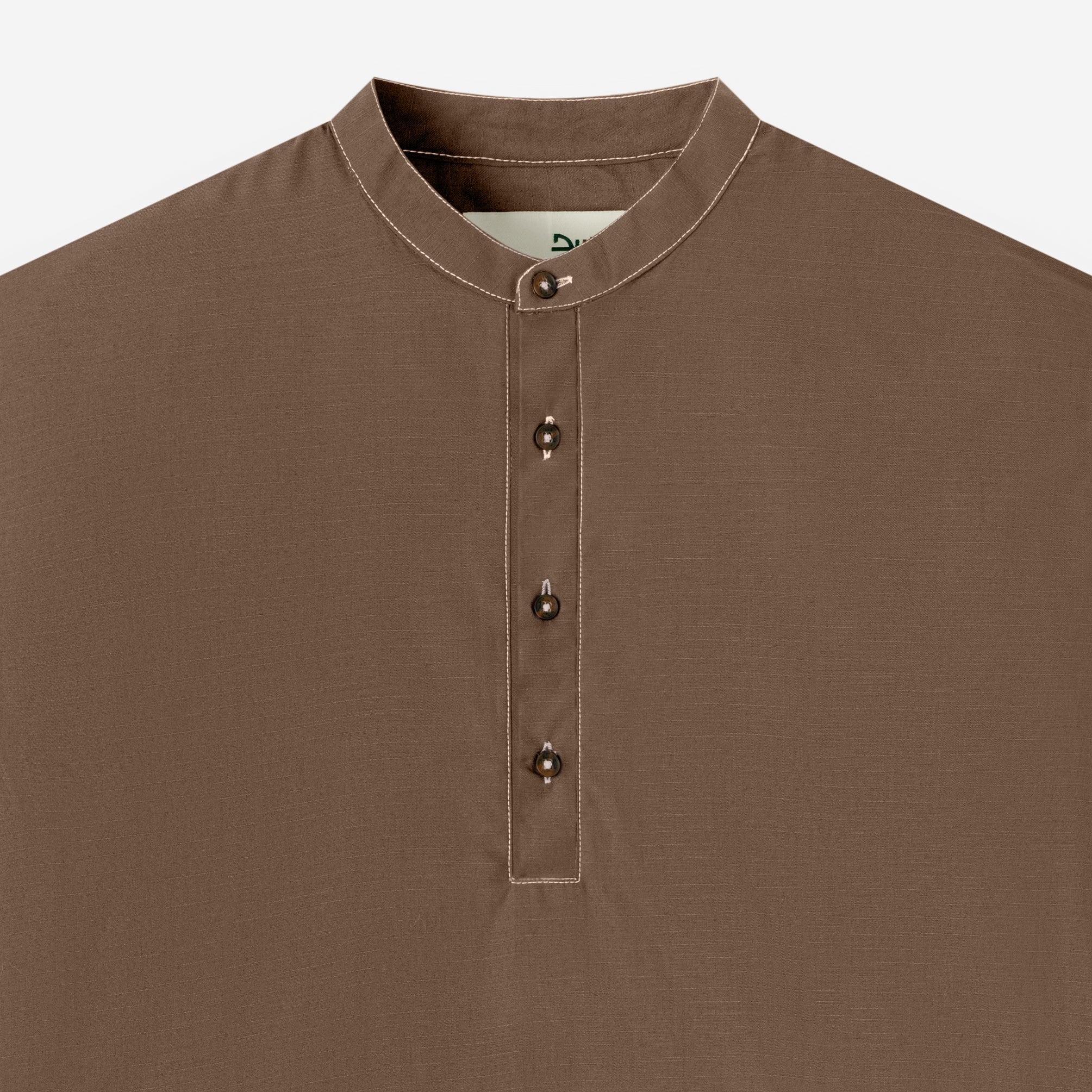 FACTORY SALE - Zahr Shirt Long Sleeve - Brown