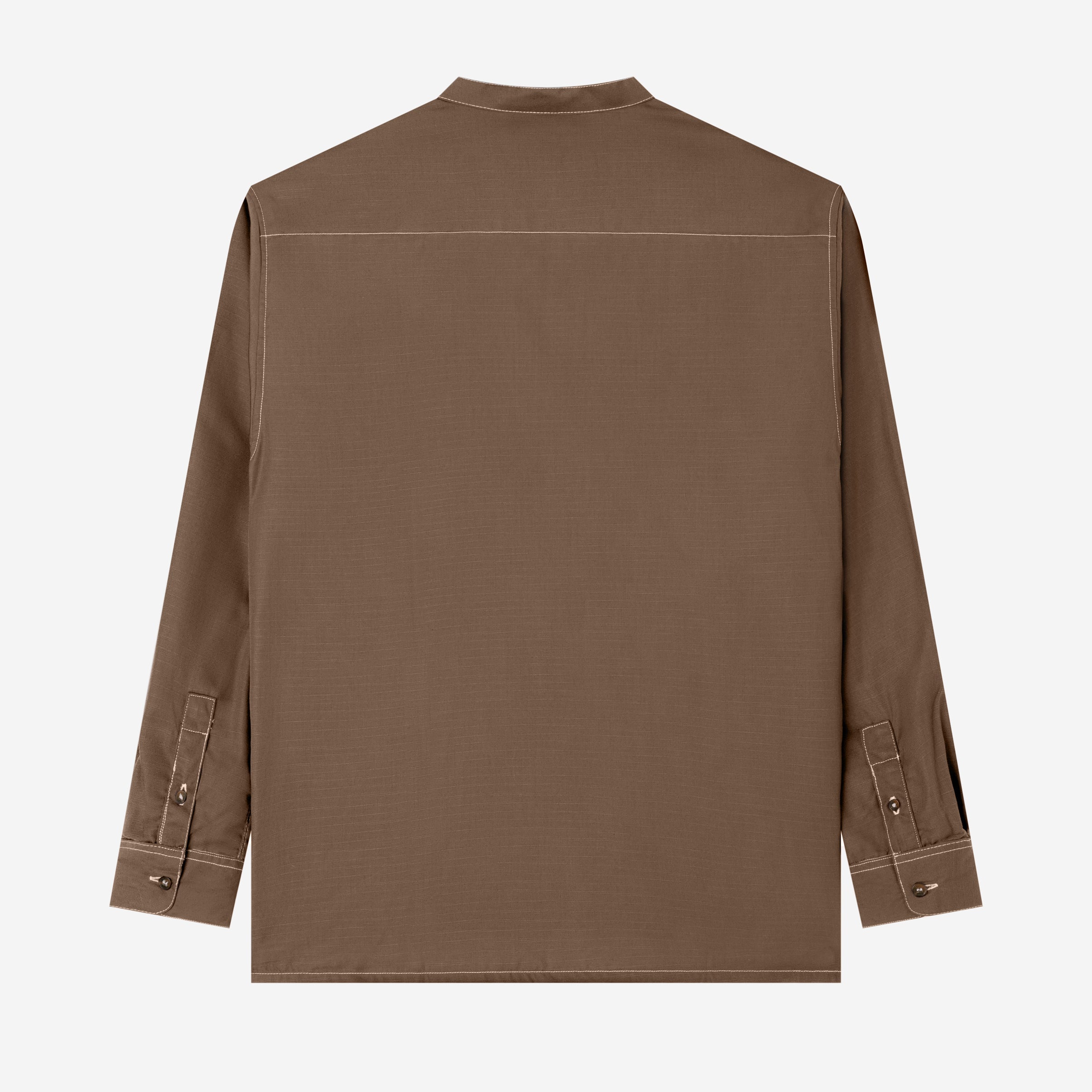 FACTORY SALE - Zahr Shirt Long Sleeve - Brown