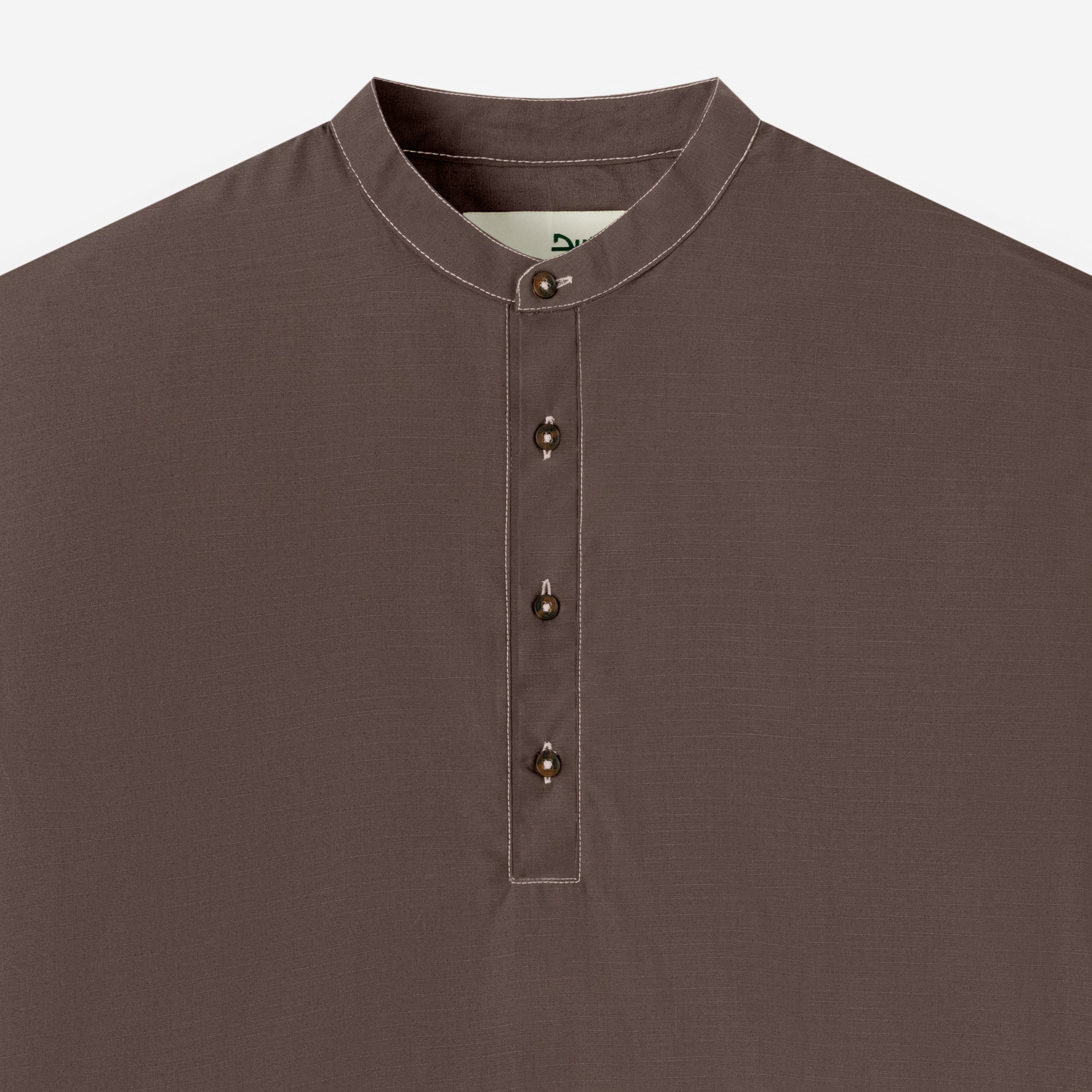 FACTORY SALE - Zahr Shirt Long Sleeve - Warm Grey