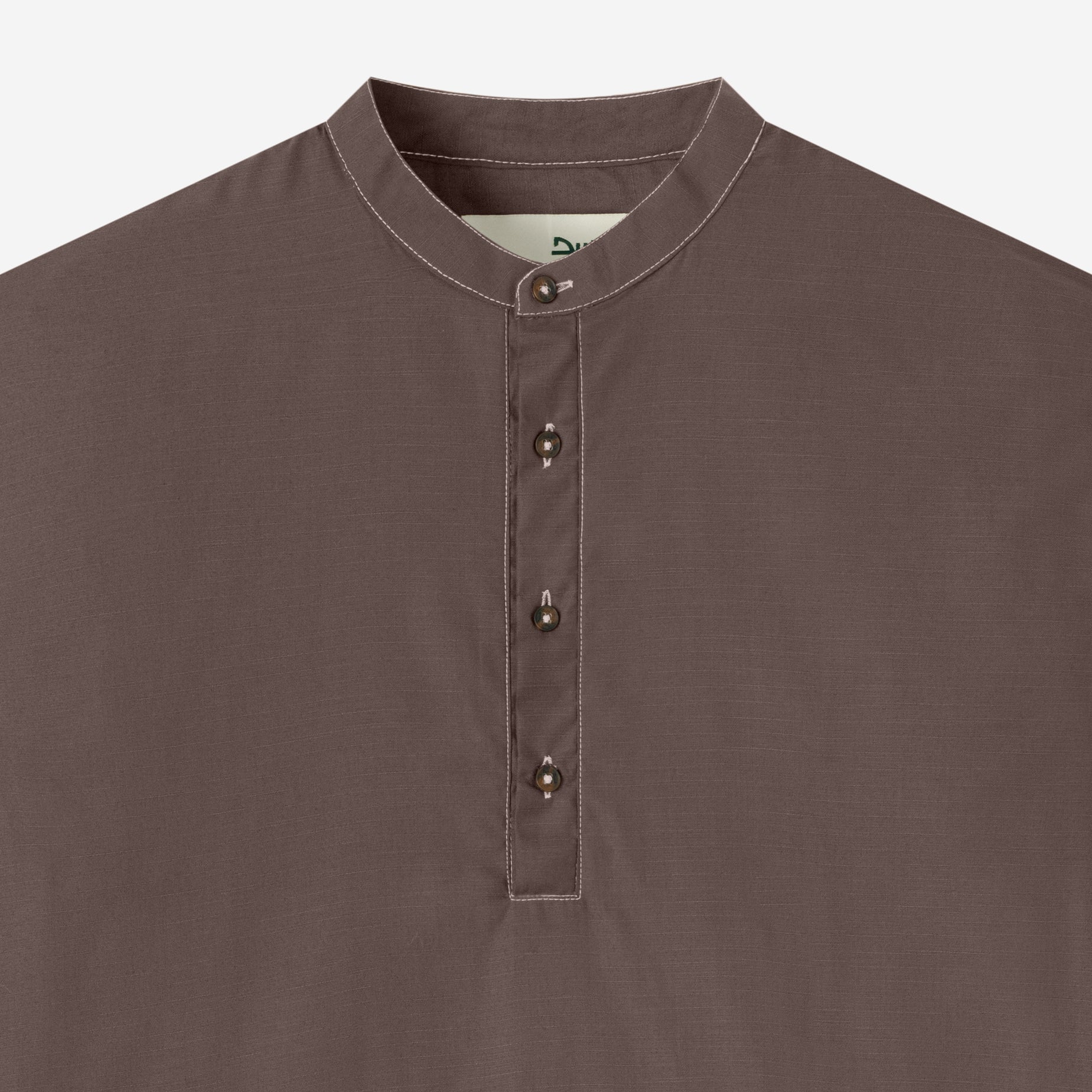 FACTORY SALE - Zahr Shirt Short Sleeve - Warm Grey