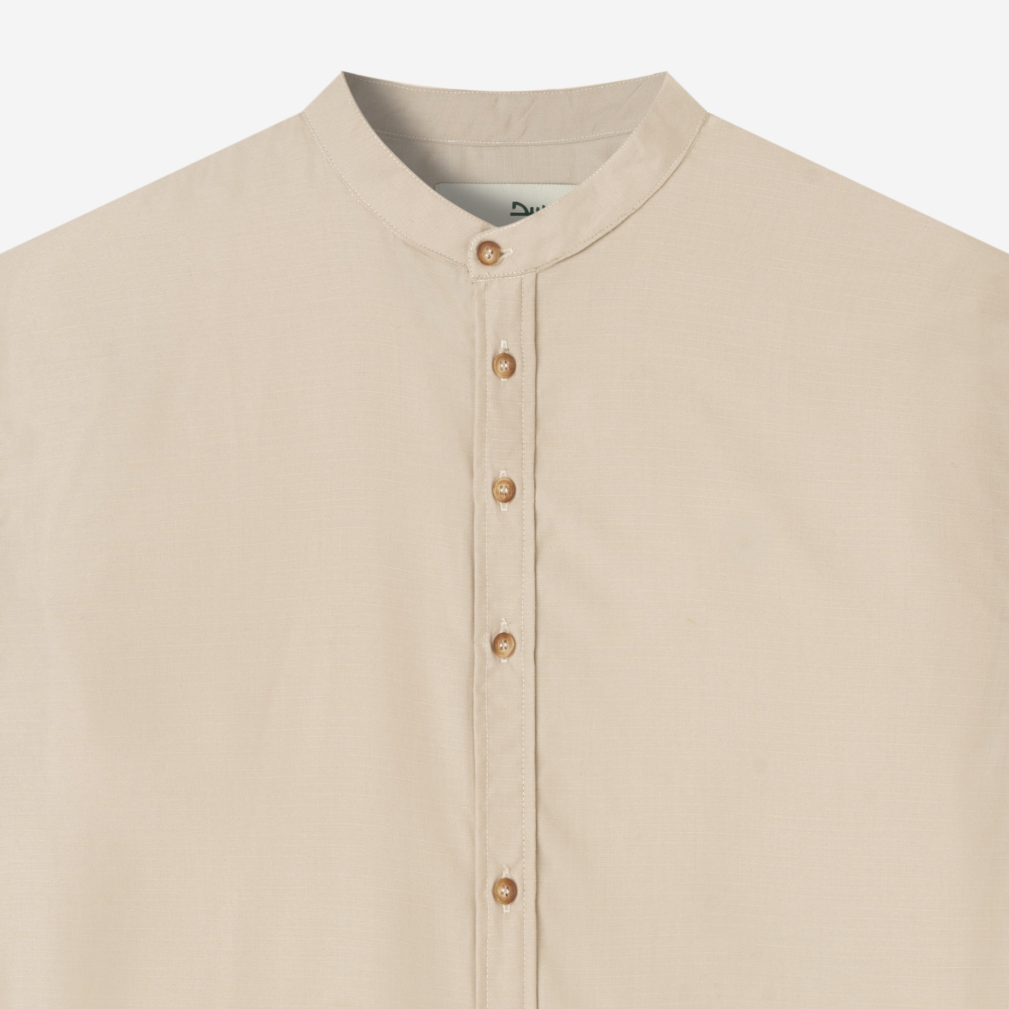 Hisham Shirt Long Sleeve - Khaki Light Brown