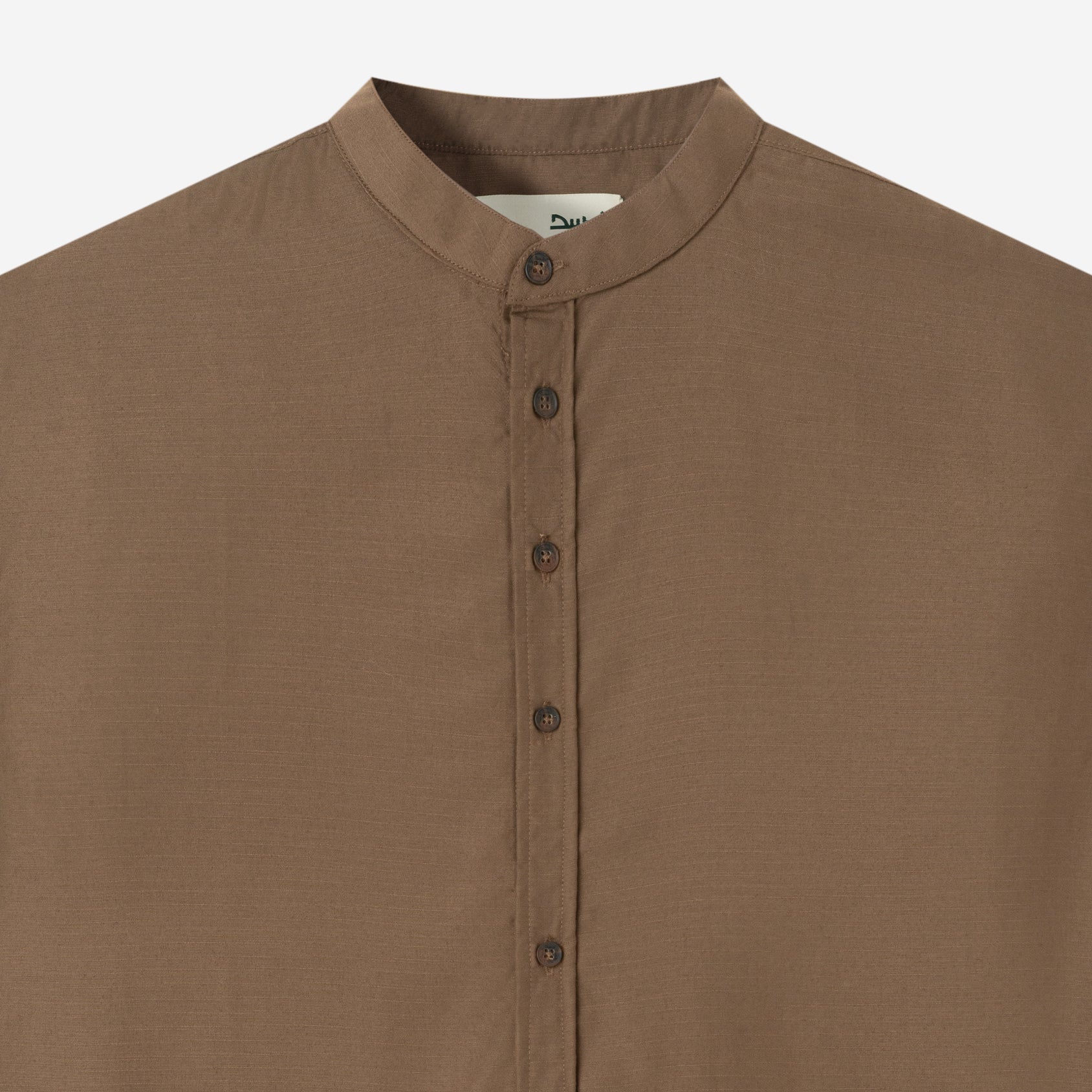 Hisham Shirt Long Sleeve - Brown Charcoal