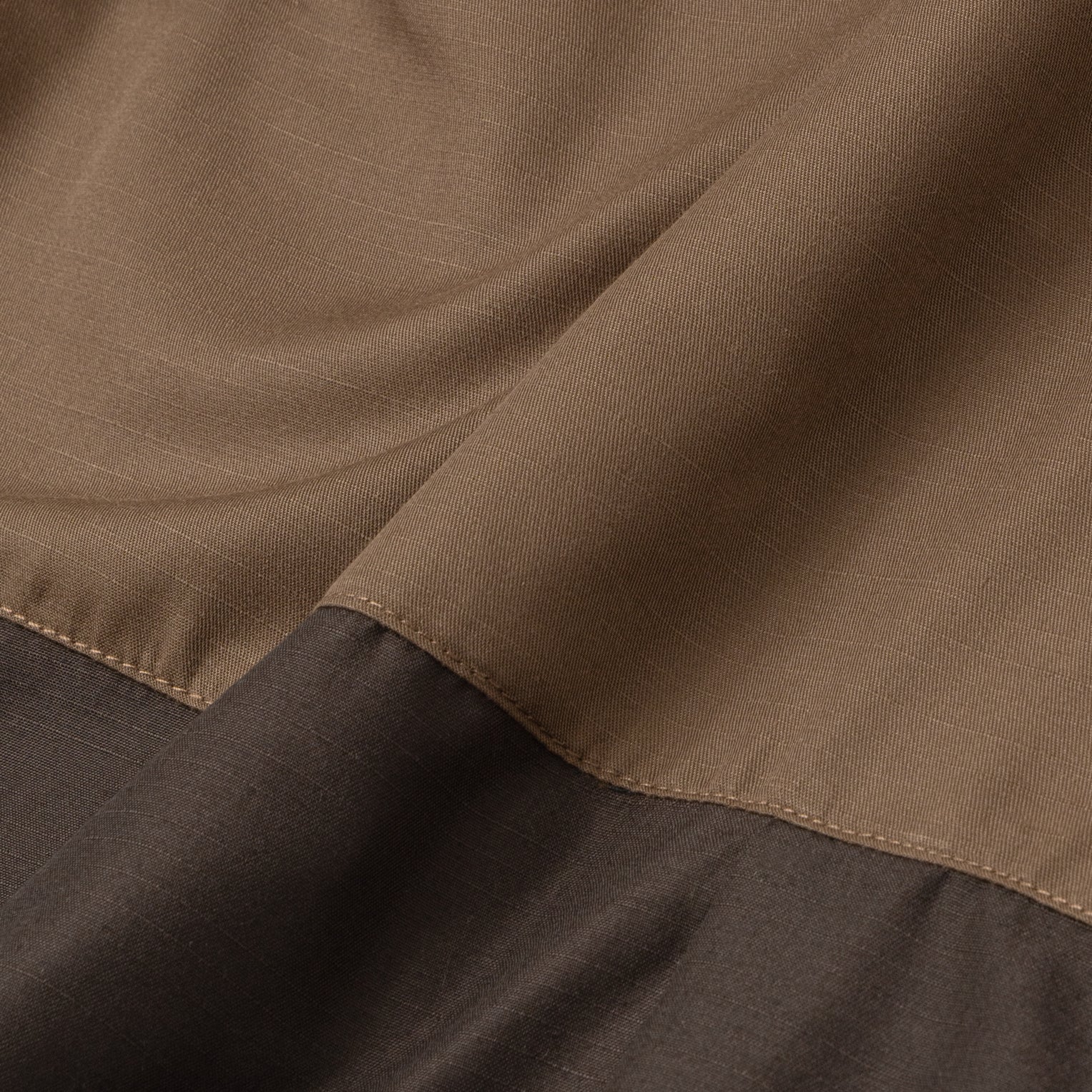 Hisham Shirt Long Sleeve - Brown Charcoal
