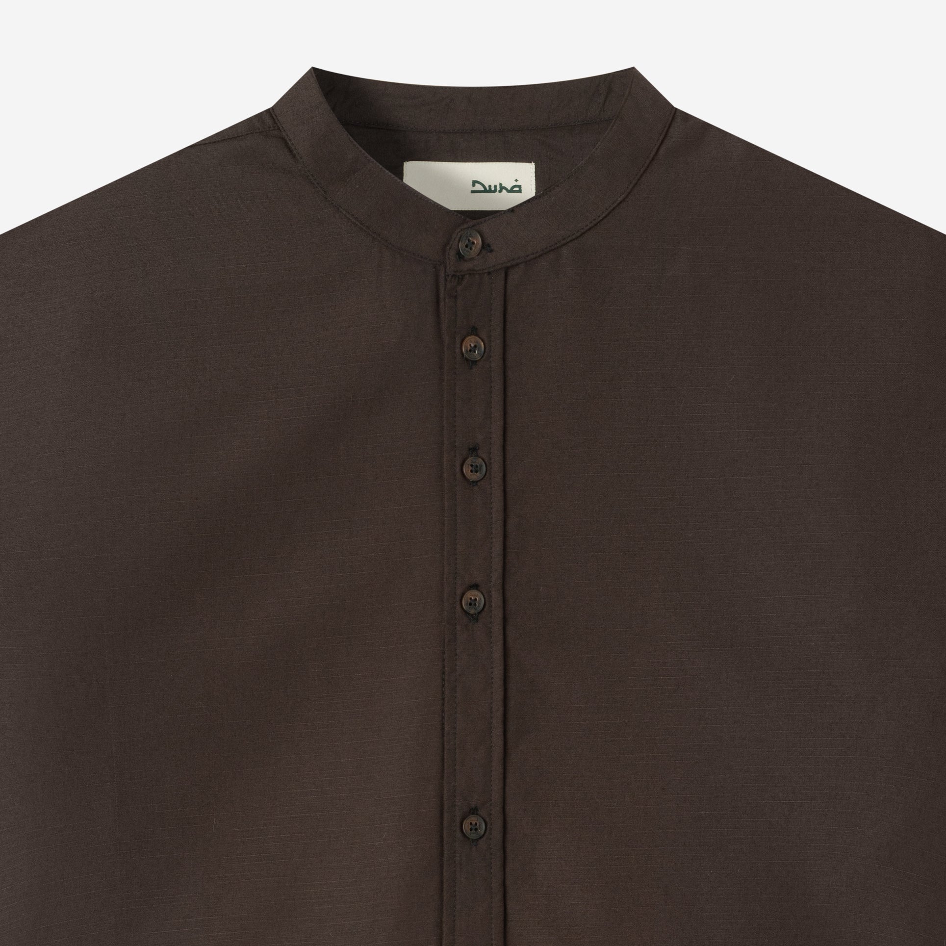 Hisham Shirt Short Sleeve - Brown Charcoal