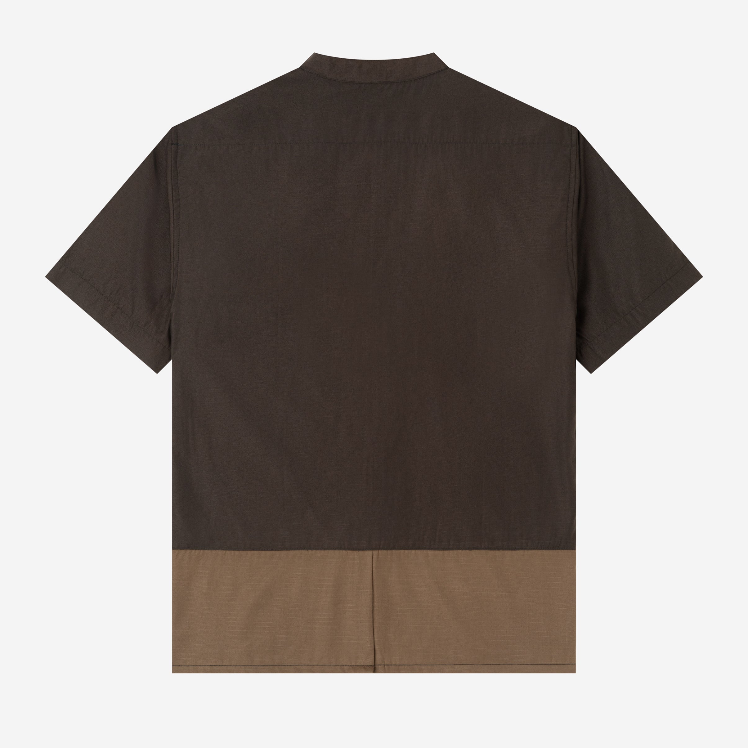 Hisham Shirt Short Sleeve - Brown Charcoal