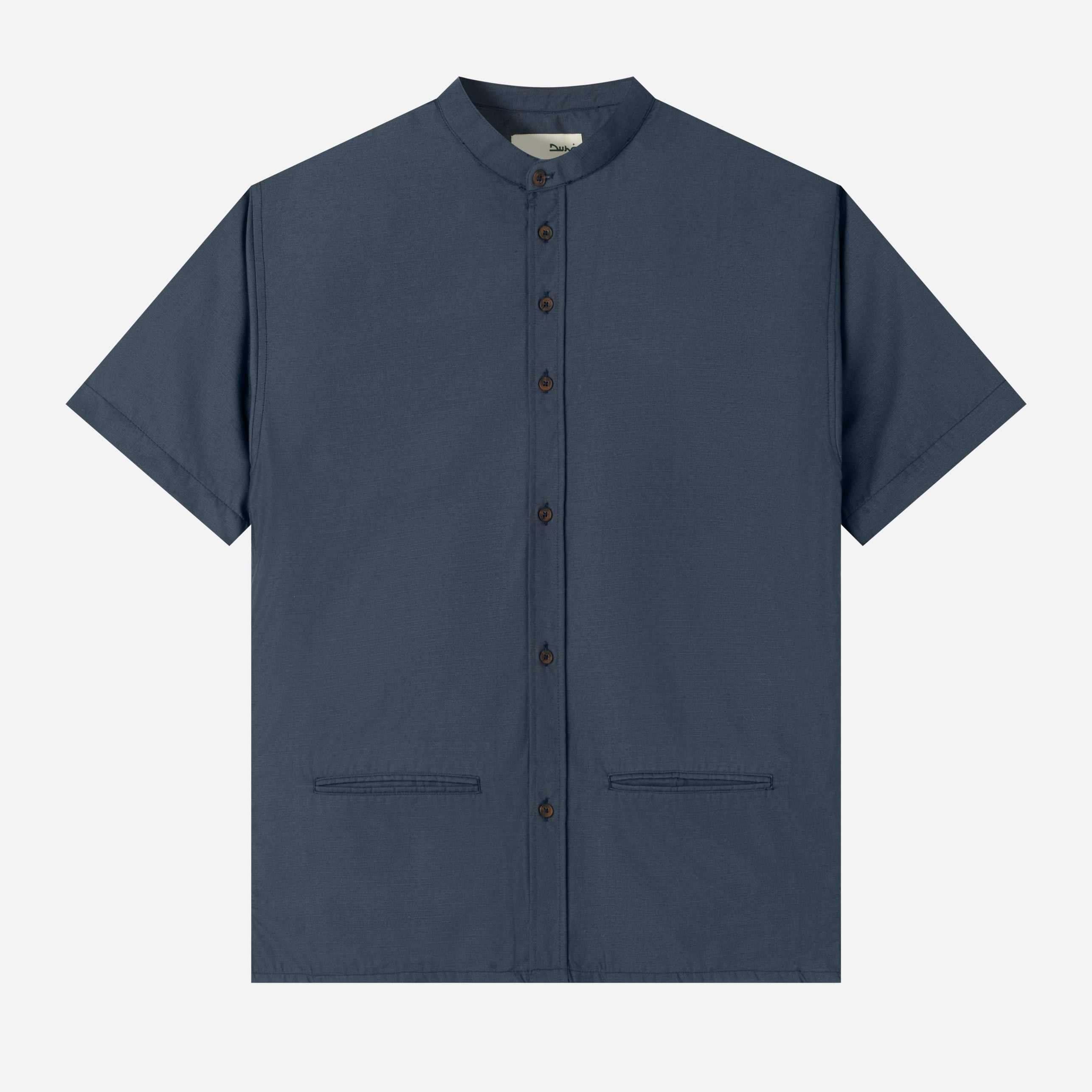 Hisham Shirt Short Sleeve - Emerald Navy