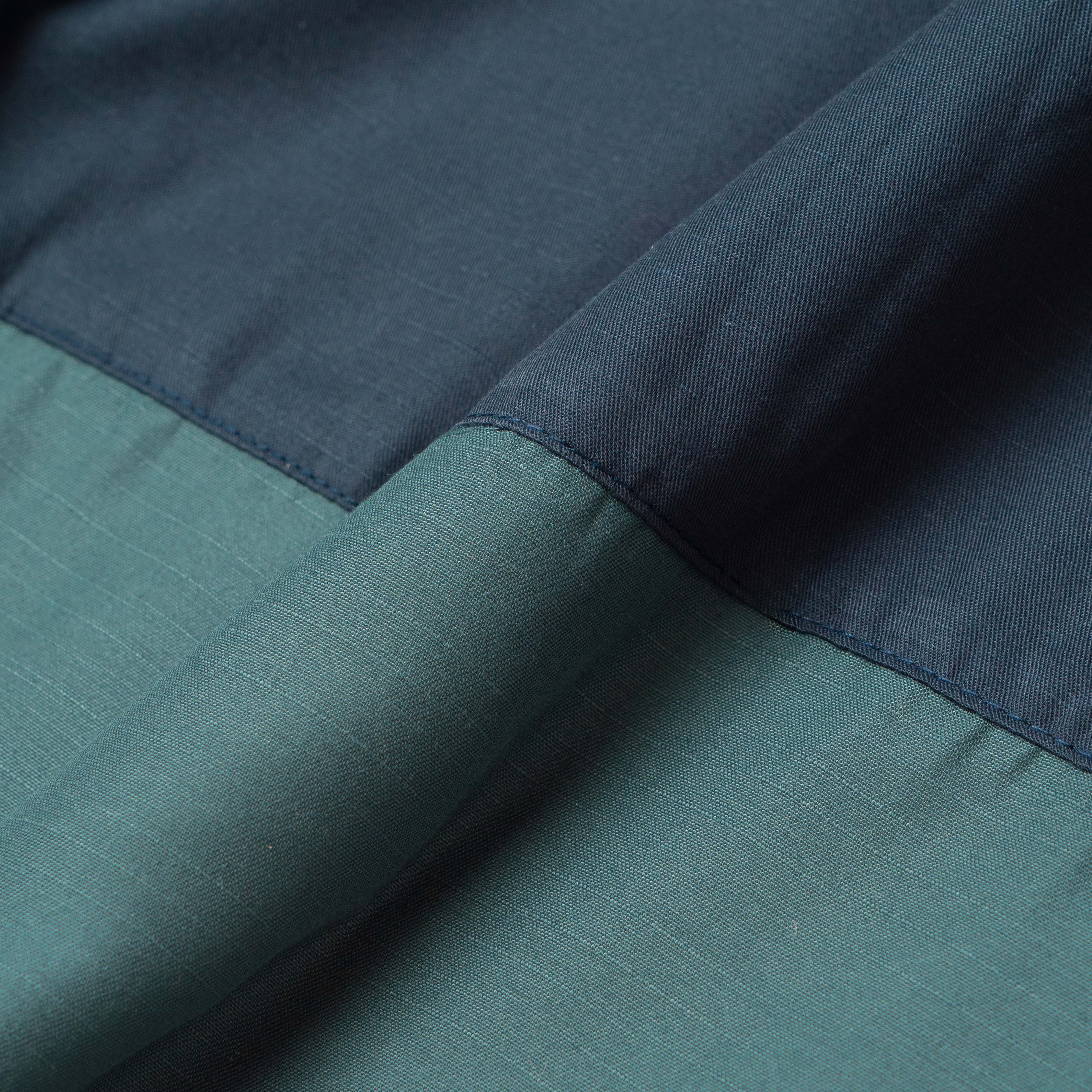 Hisham Shirt Short Sleeve - Emerald Navy