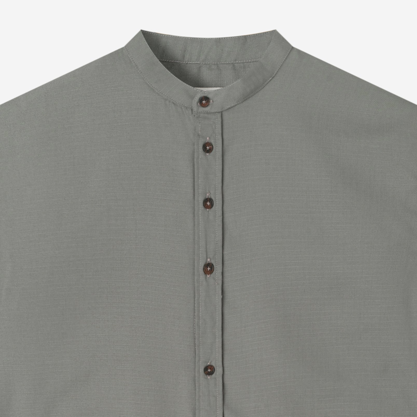 Hisham Shirt Long Sleeve - Grey Two Tone