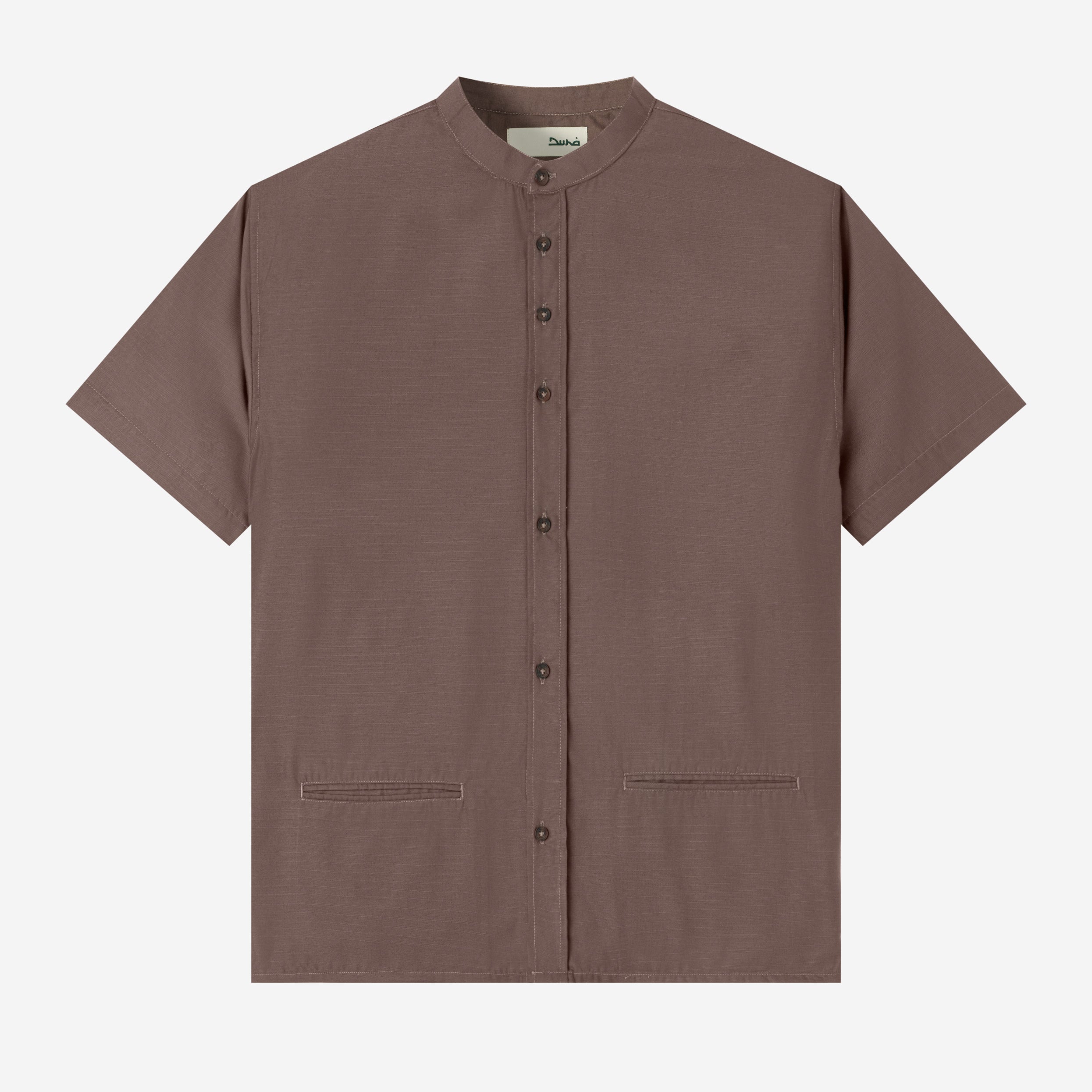 Hisham Shirt Short Sleeve - Grey Two Tone