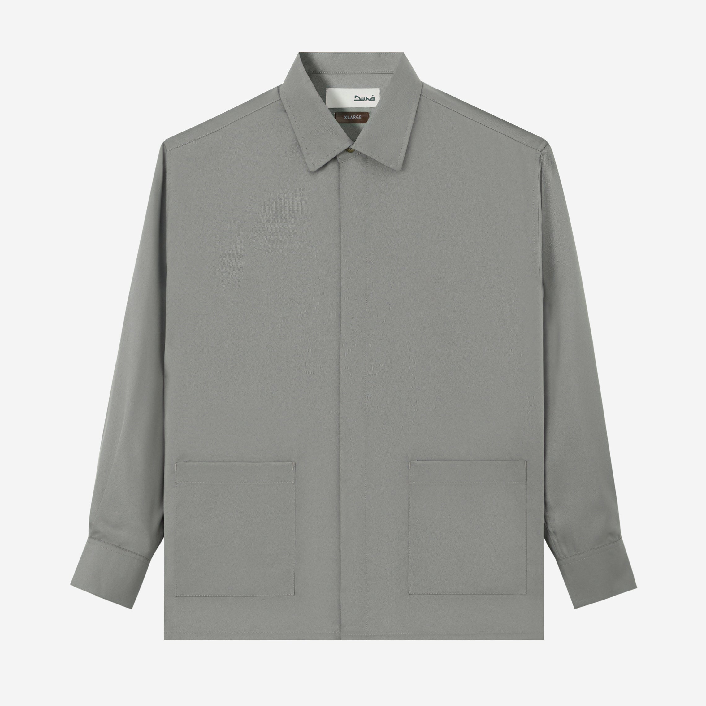 FACTORY SALE - Hamz Shirt Long Sleeve - Cold Grey