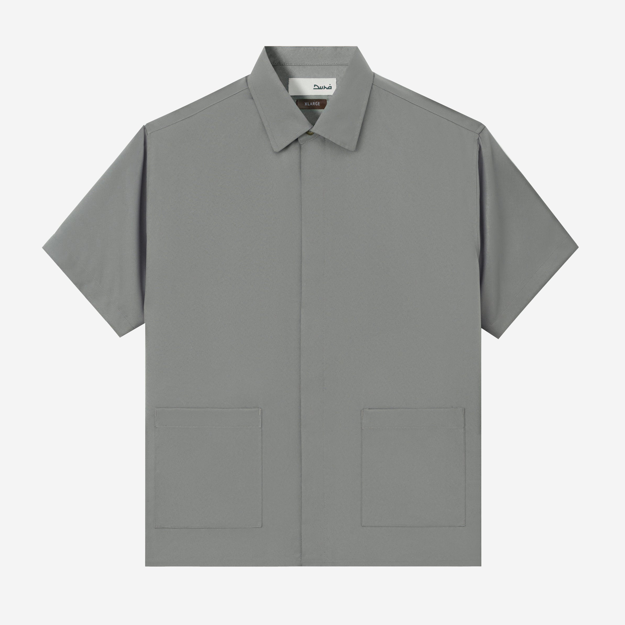 Hamz Shirt Short Sleeve - Cold Grey