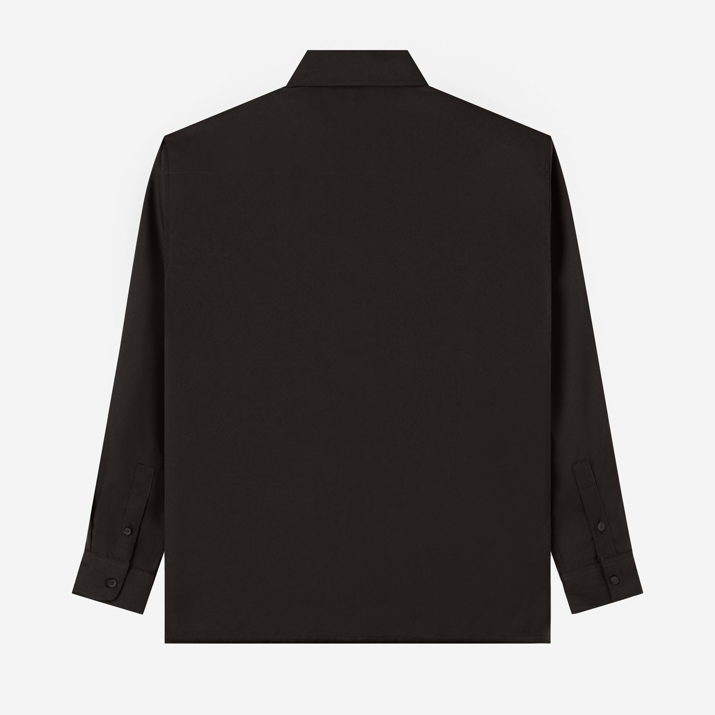 Hamz Shirt Long Sleeve - Dark Brown