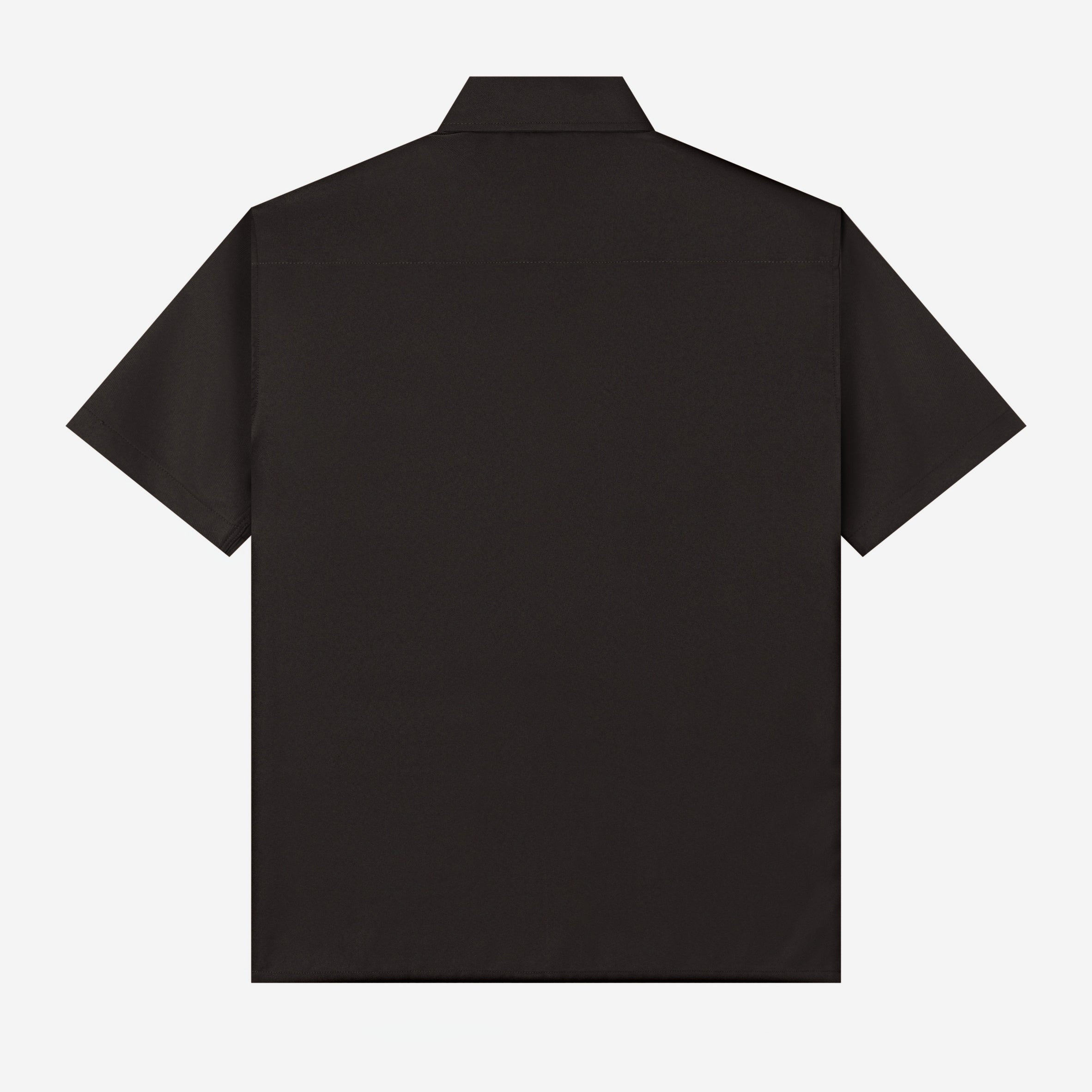 Hamz Shirt Short Sleeve - Dark Brown