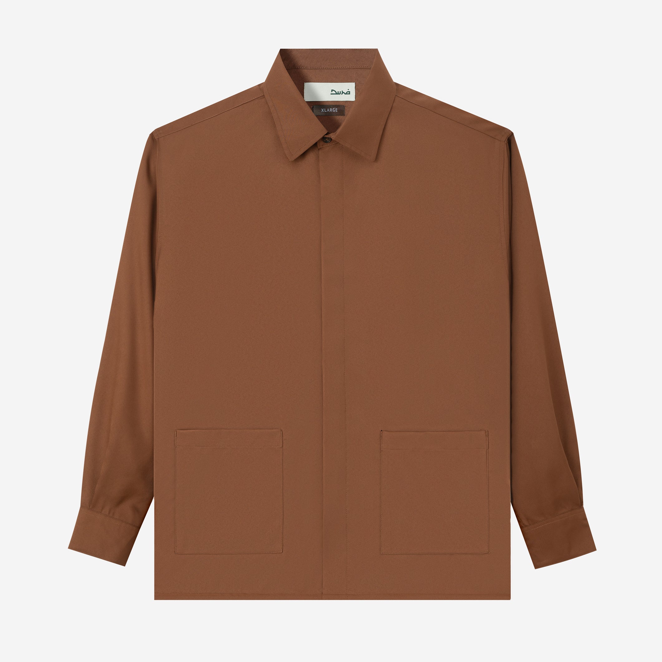 Hamz Shirt Long Sleeve - Brown