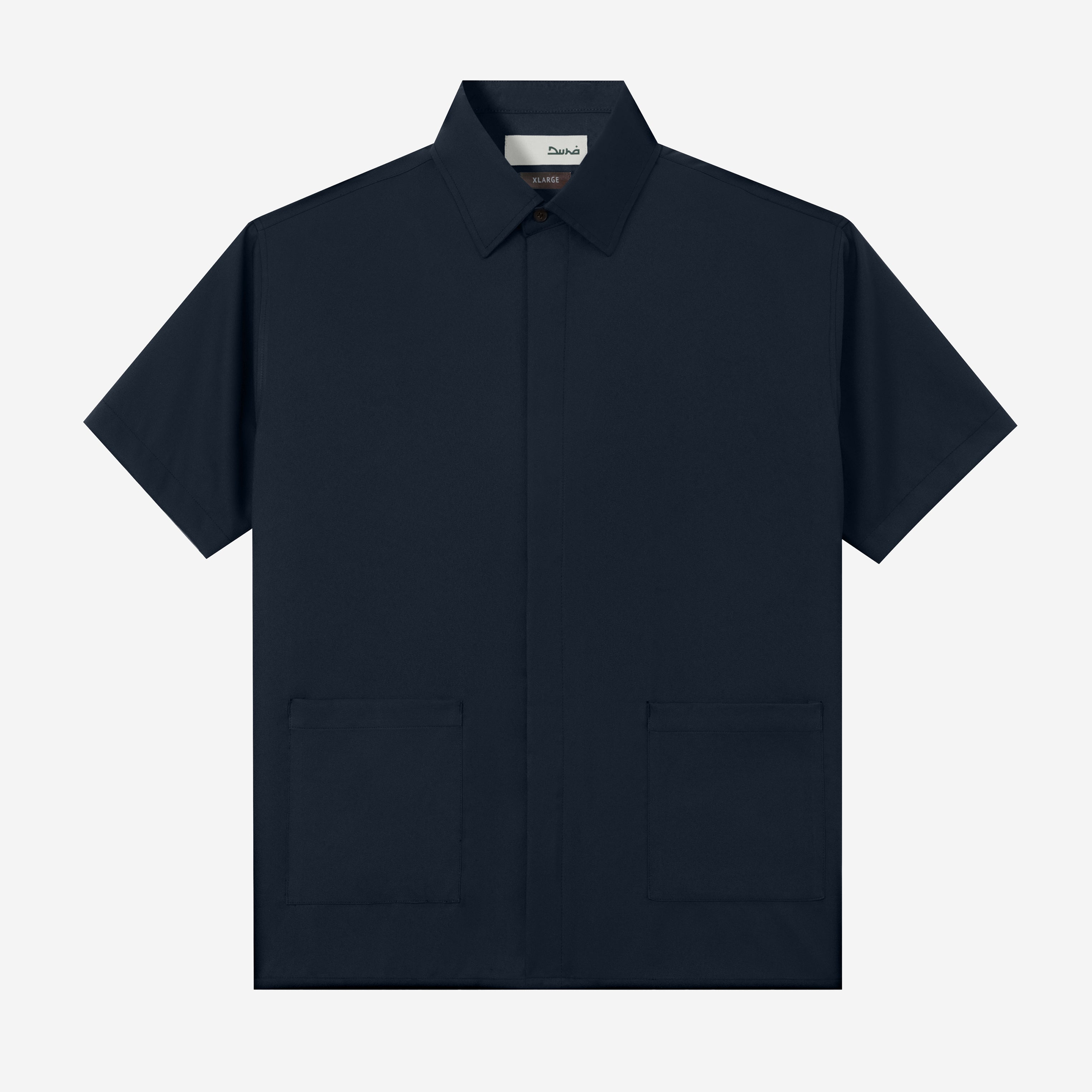 Hamz Shirt Short Sleeve - Dark Navy