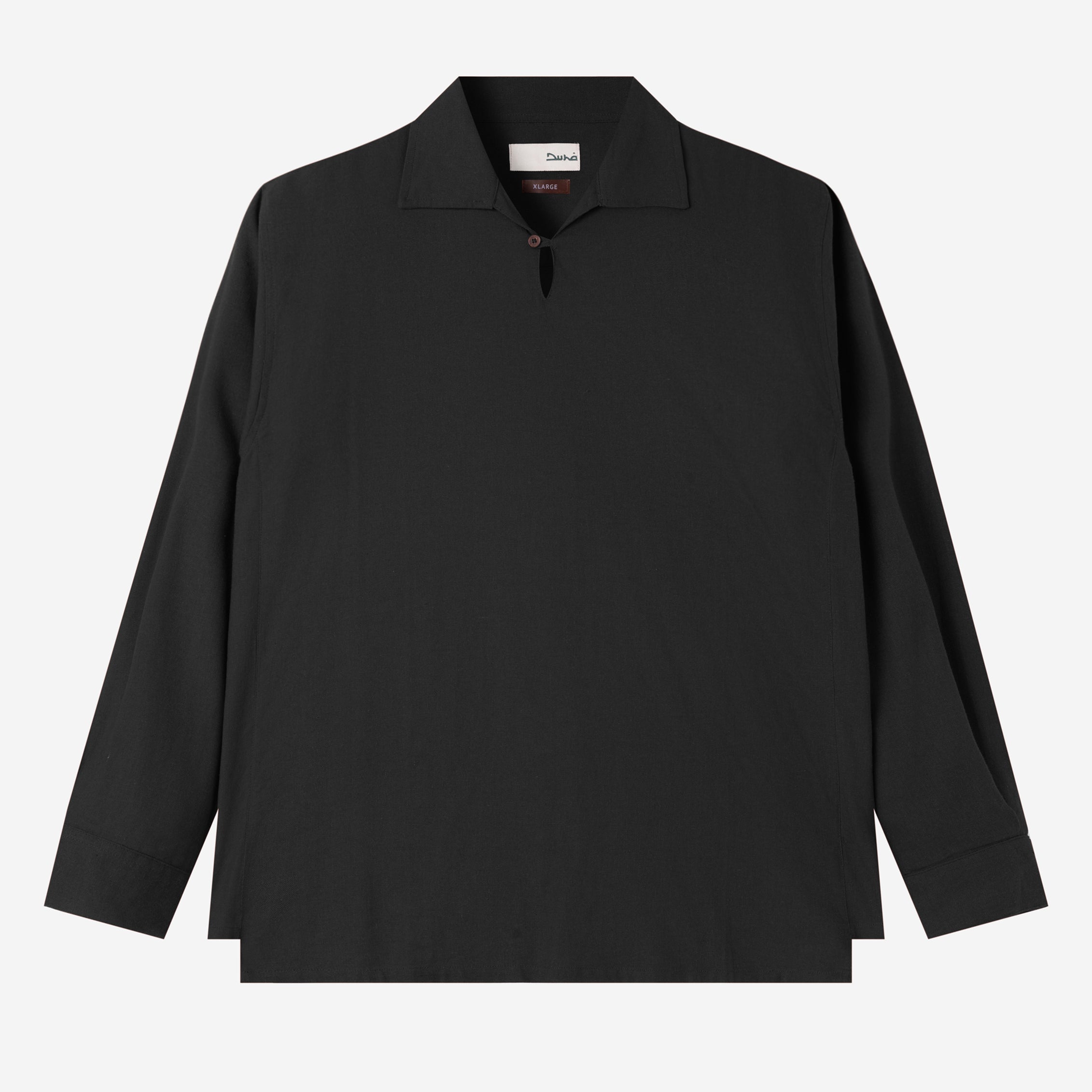 FACTORY SALE - Dhia Pull-Over Shirt Long Sleeve - Black