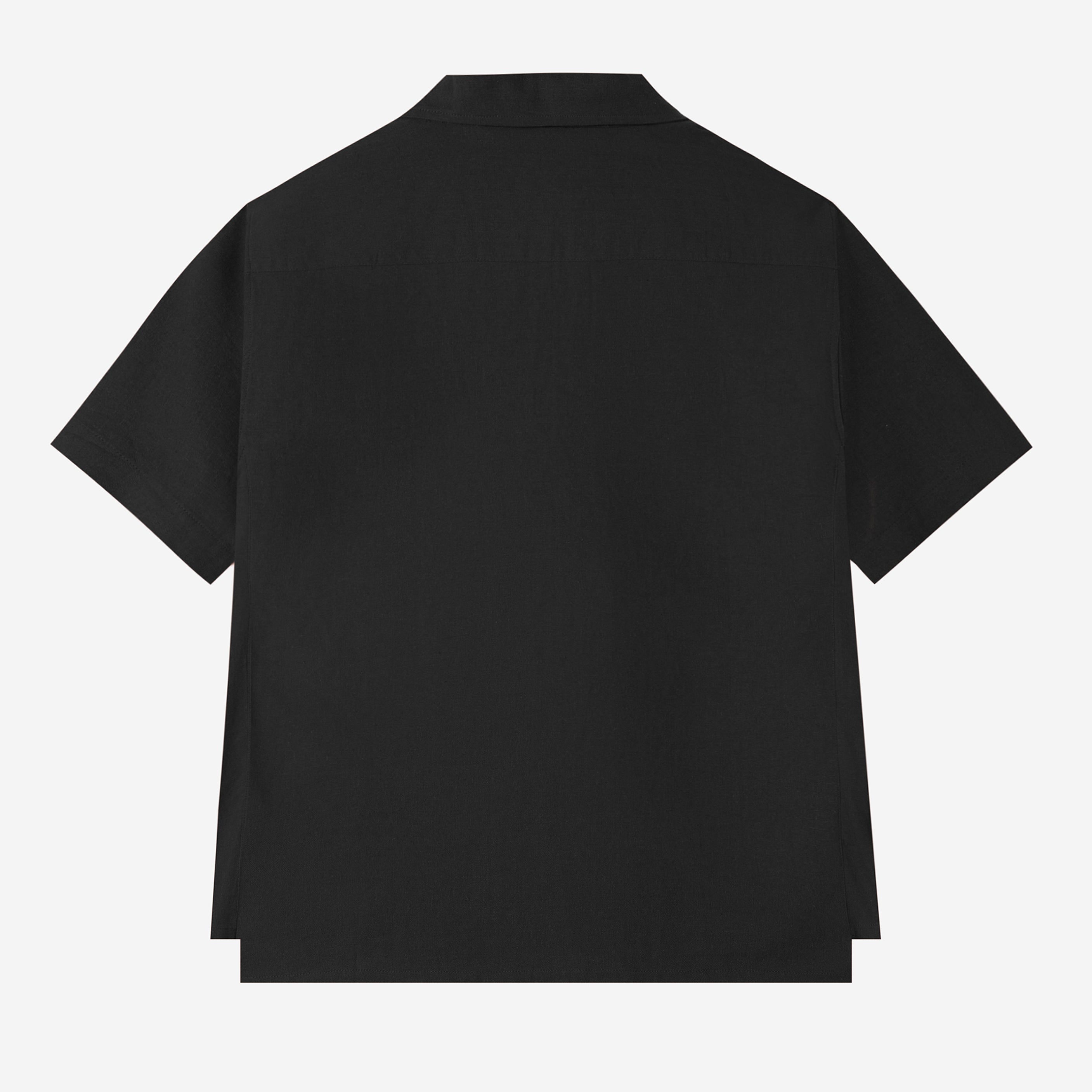 FACTORY SALE - Dhia Pull-Over Shirt Short Sleeve - Black