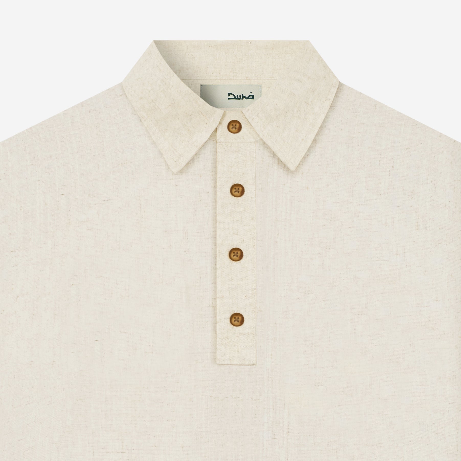 Qawi Long Sleeve Linen Shirt - Sand