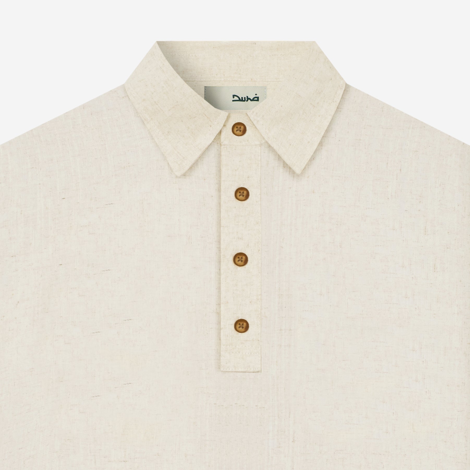Qawi Short Sleeve Linen Shirt - Sand