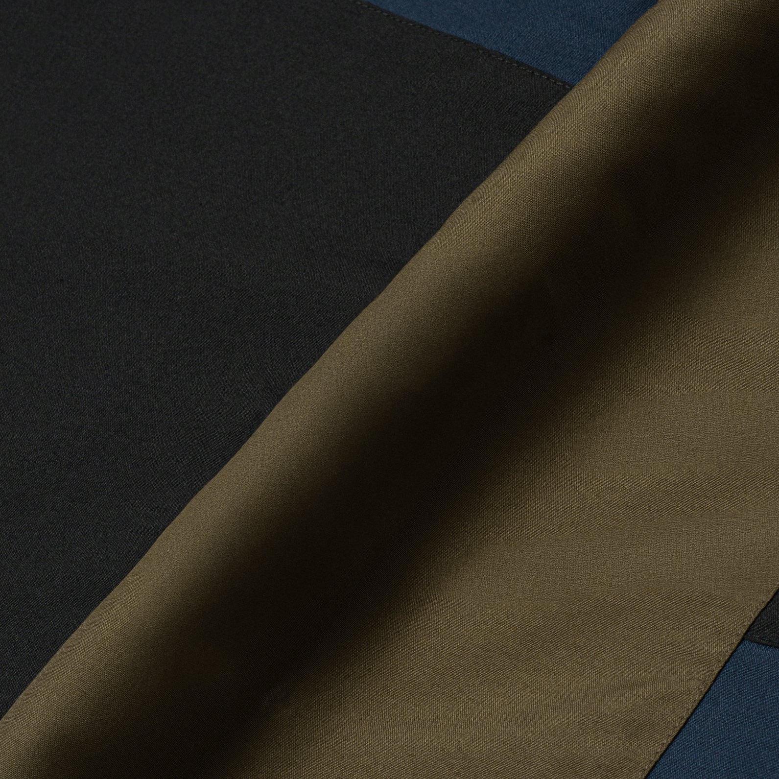 Ward Patchwork Shirt Long Sleeve - Hadid Olive