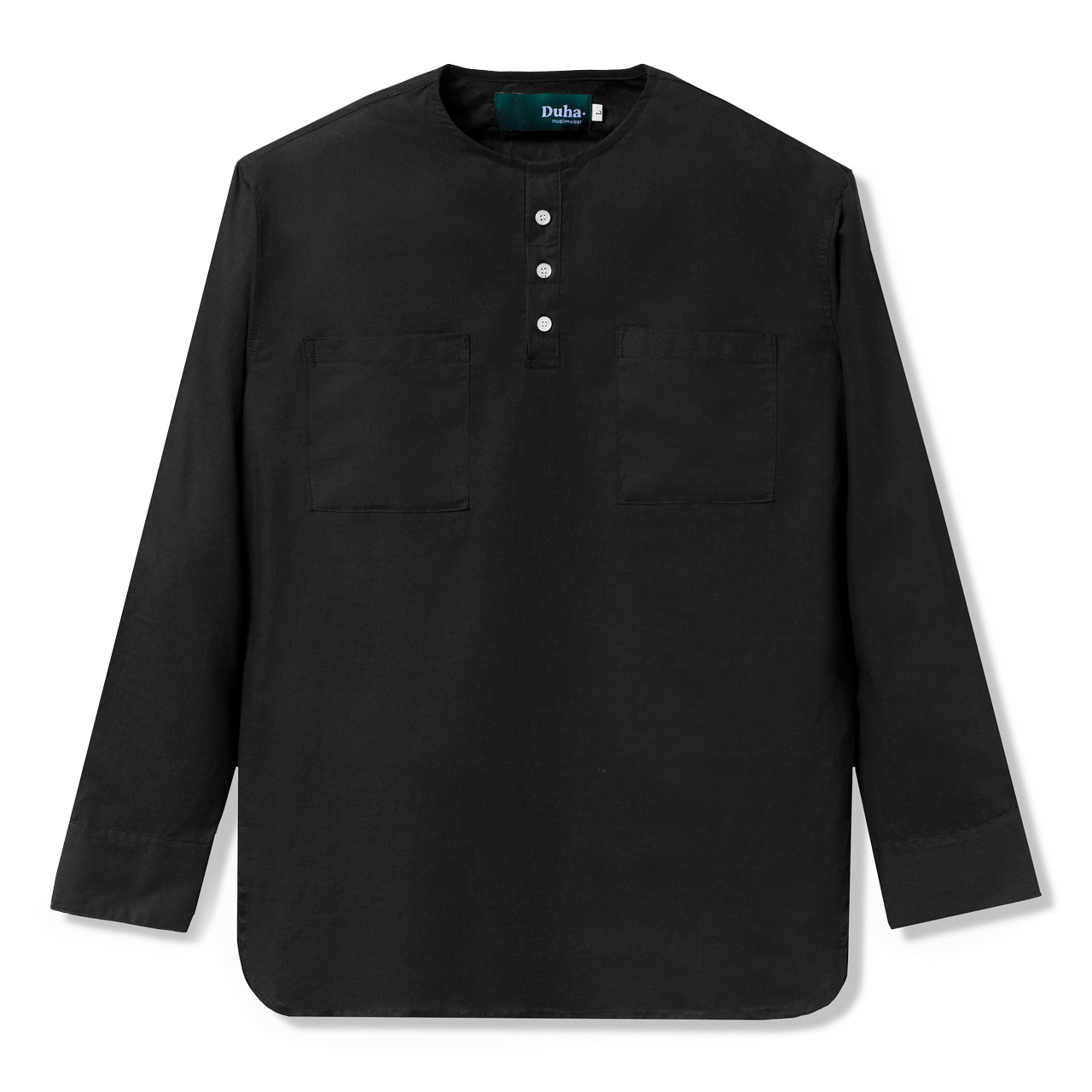 Shahzain Two Pocket Long Sleeve Shirt Black