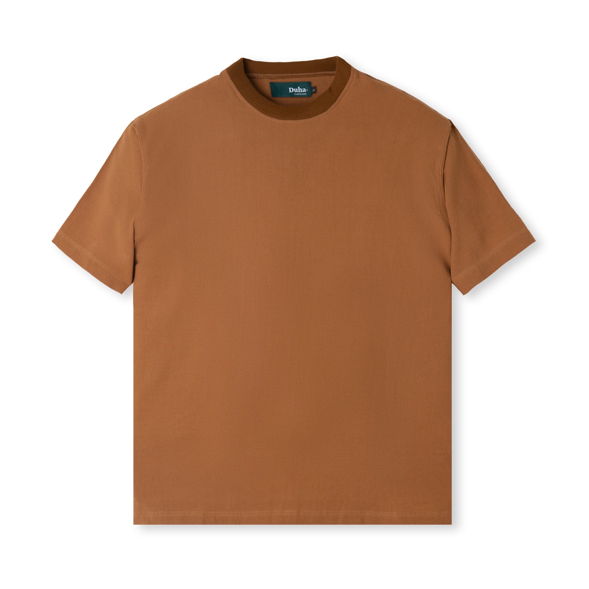 Kaos Lengan Pendek - Yaraa Linen T-shirt - Dark Terracotta