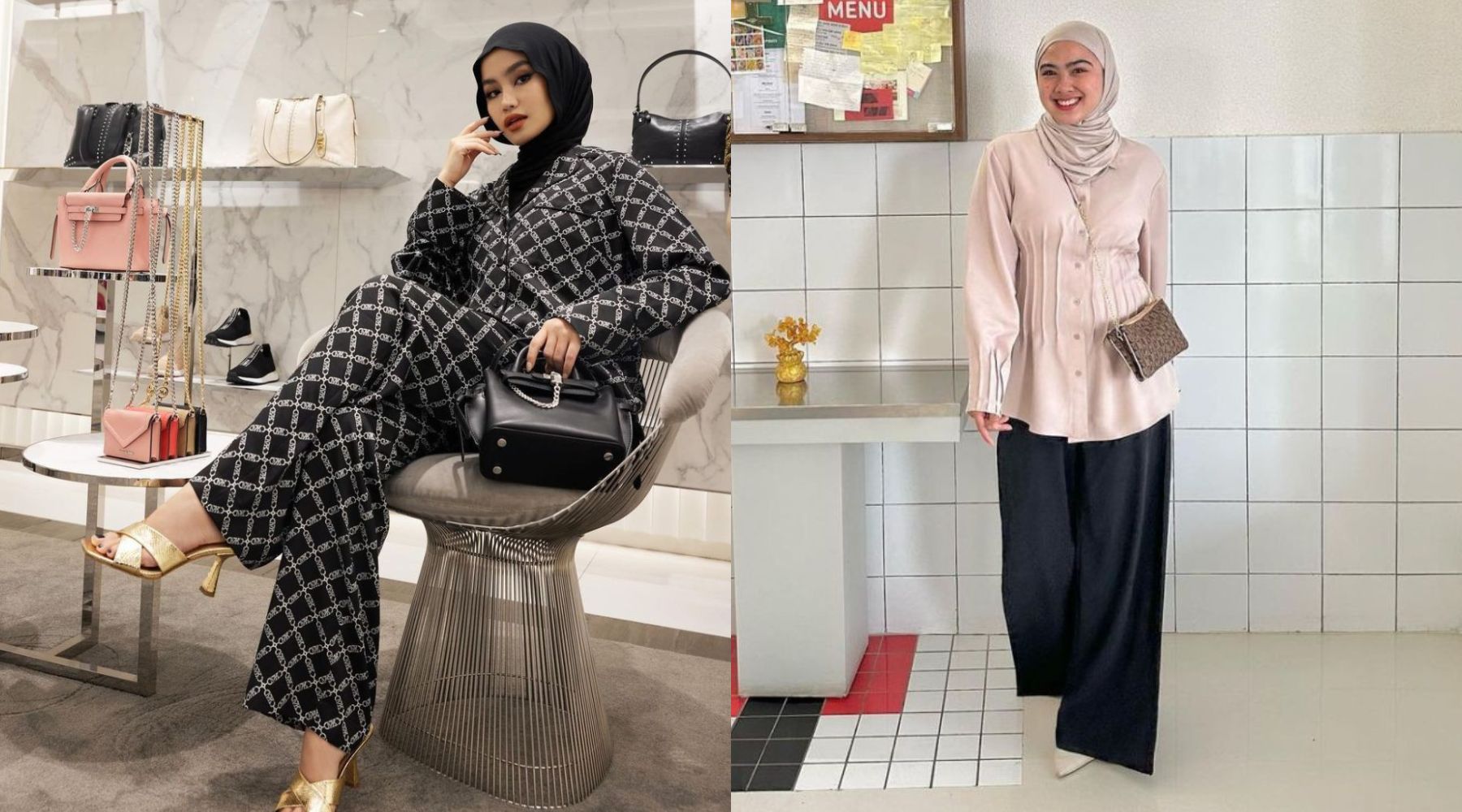 Ide Padu-padan Hijab Pashmina Bahan Kaus