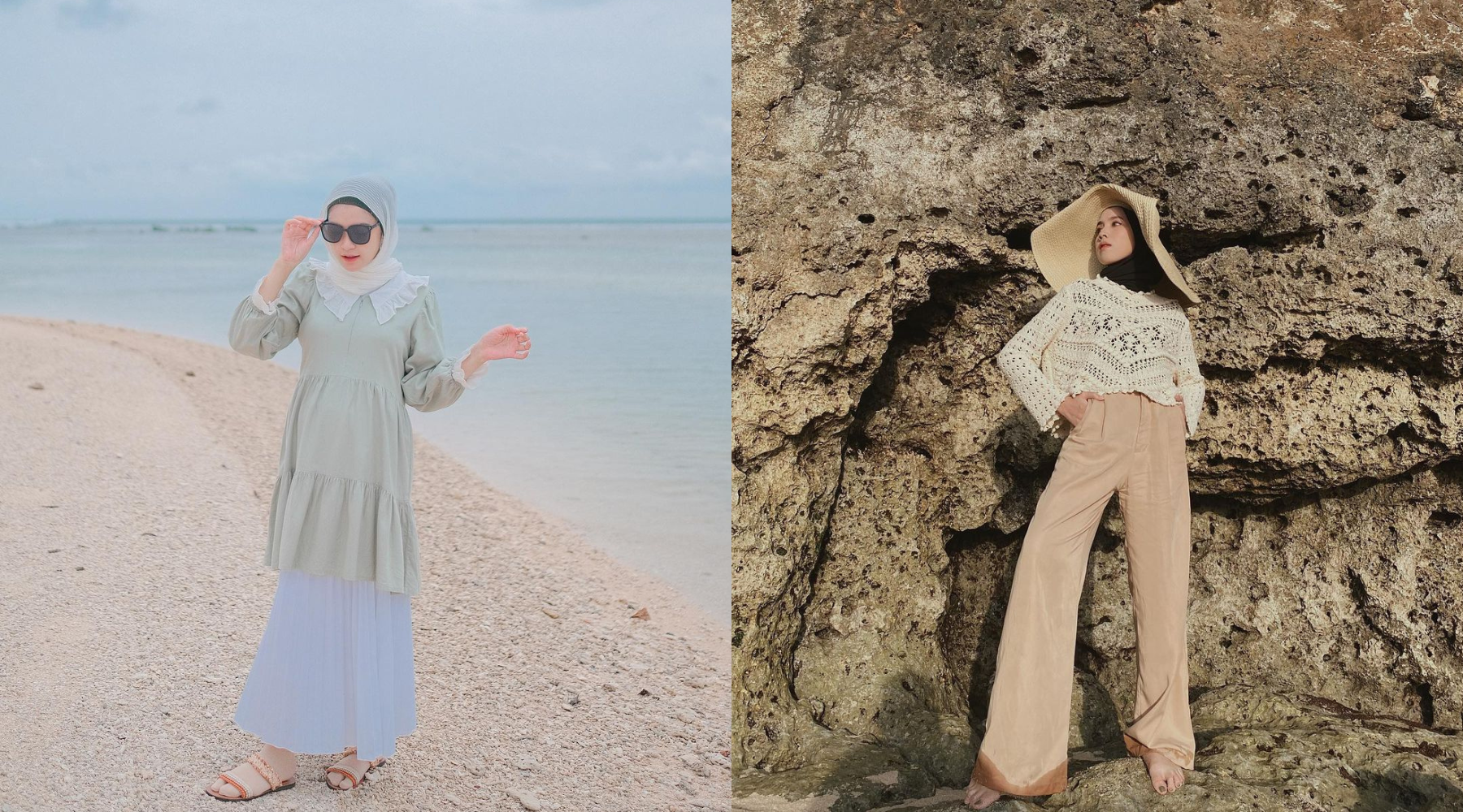 Tips Cari Outfit Hijab Anti Gerah Saat Liburan ke Pantai!