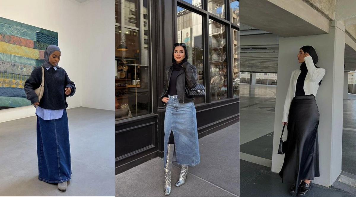 Outfit Pake Rok Inspirasi Outfit Hijab Pakai Rok Untuk Tampil Feminim & Casual