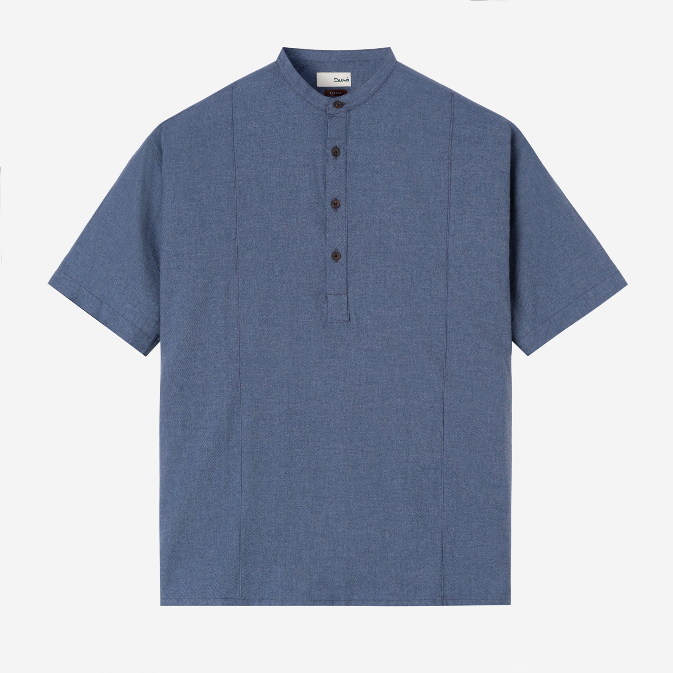 Nadeer Shirt Short Sleeve - Grey Blue