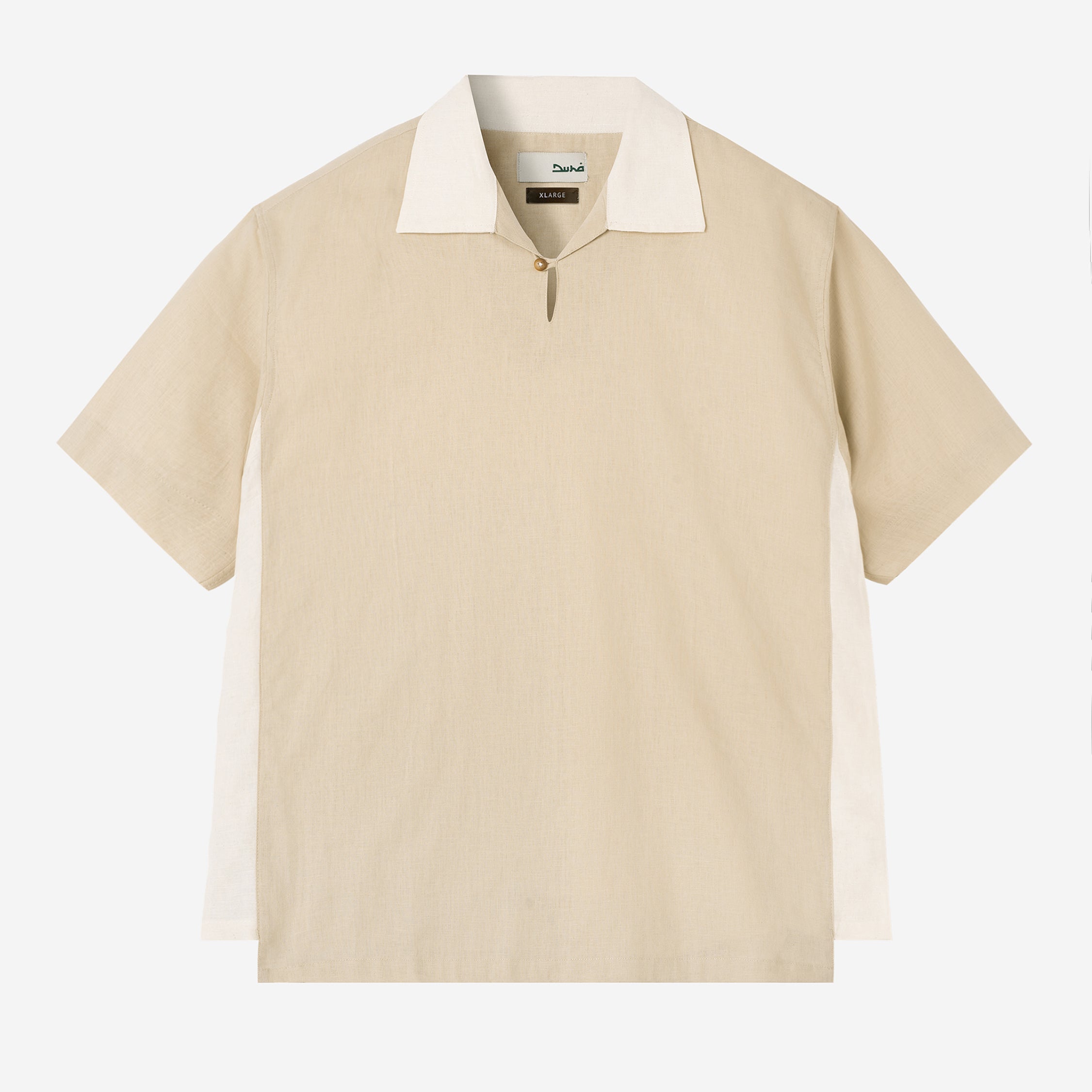 Dhia Pull-Over Shirt Short Sleeve - Khaki Sand