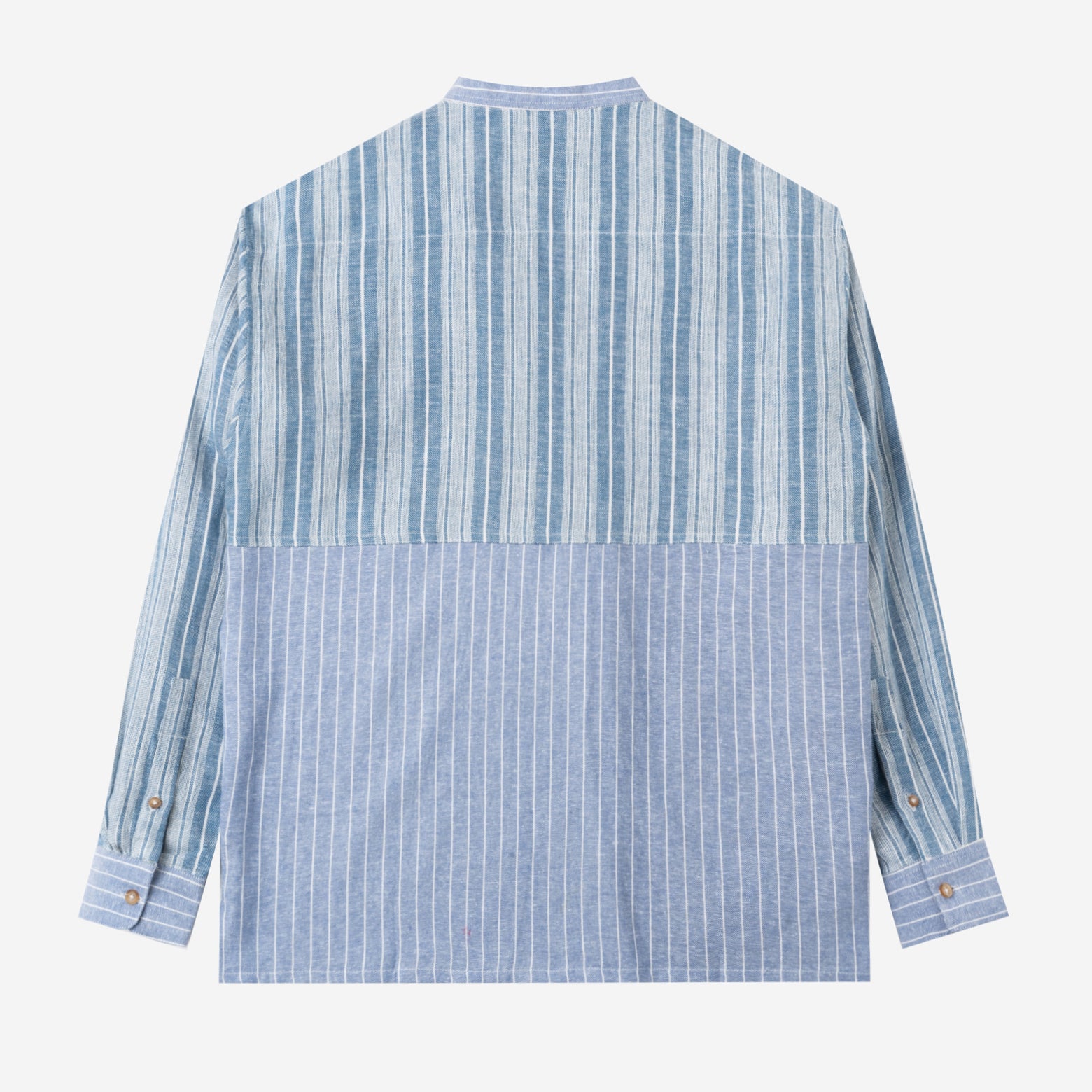 Baraa Shirt Long Sleeve - Blue Stripe Patch