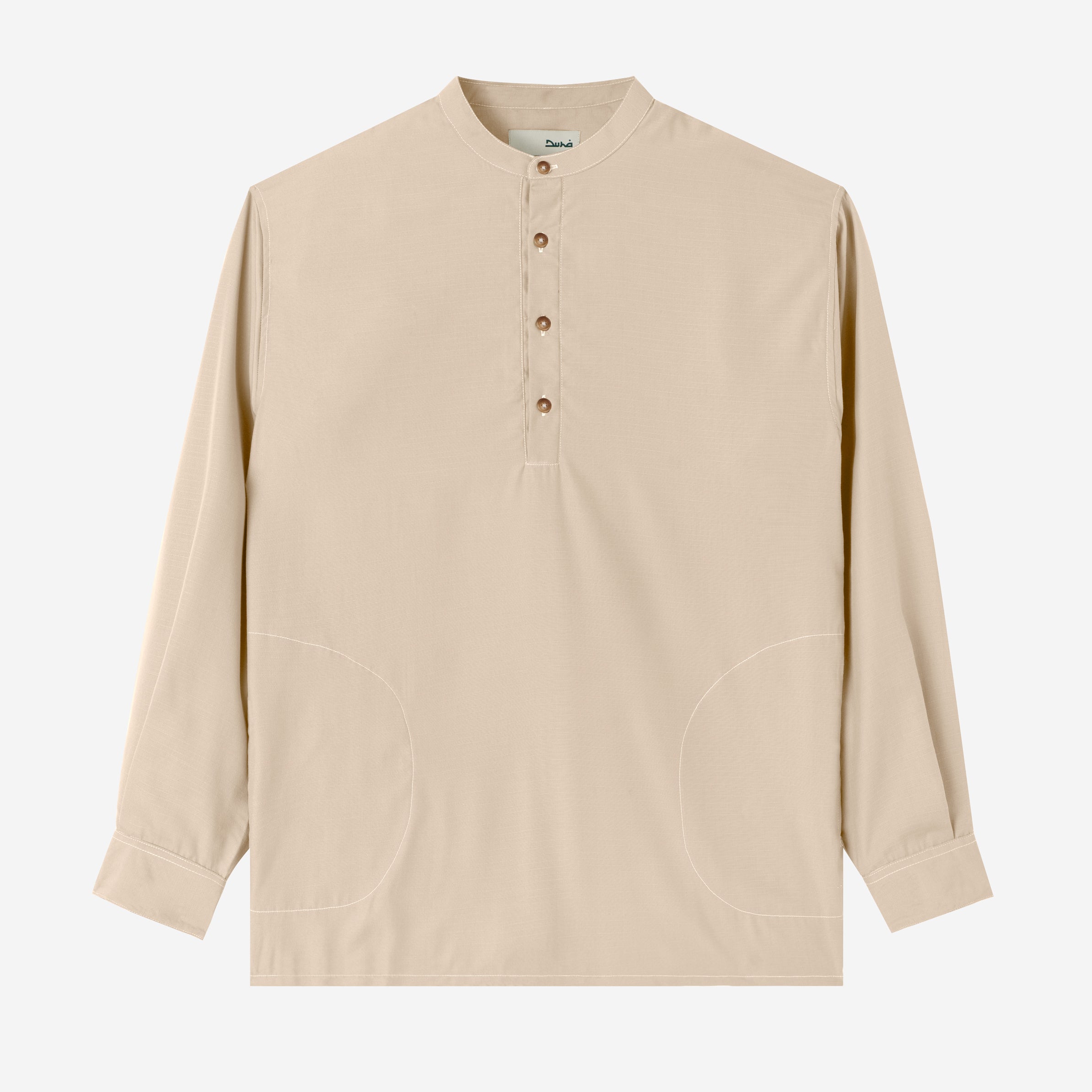 Zahr Shirt Long Sleeve - Khaki