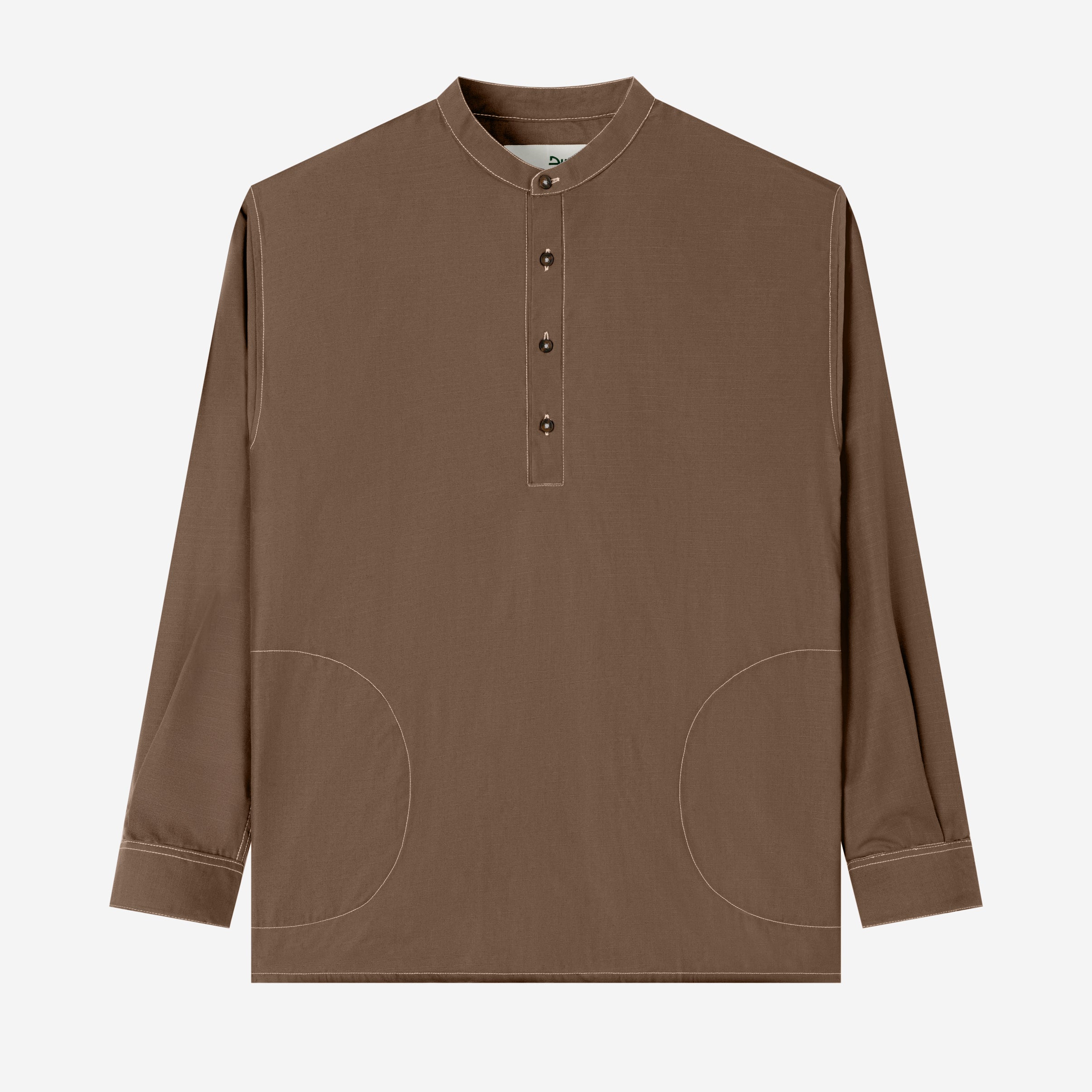 Zahr Shirt Long Sleeve - Brown