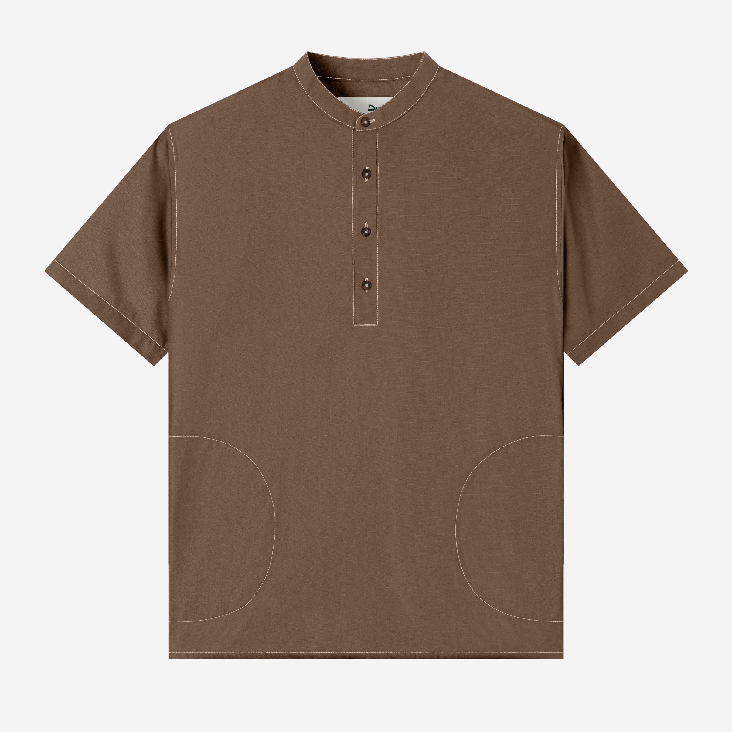 Zahr Shirt Short Sleeve - Brown