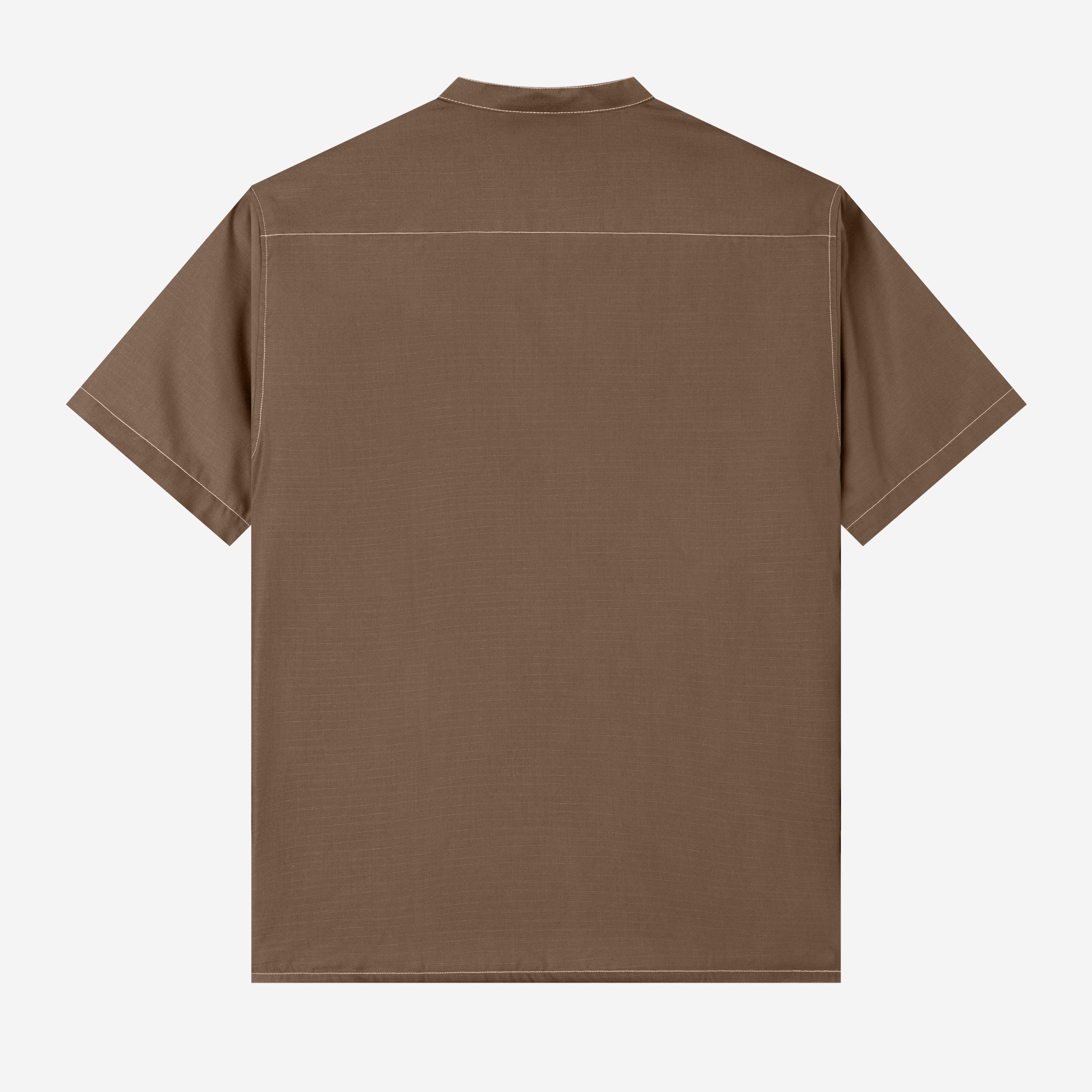 Zahr Shirt Short Sleeve - Brown