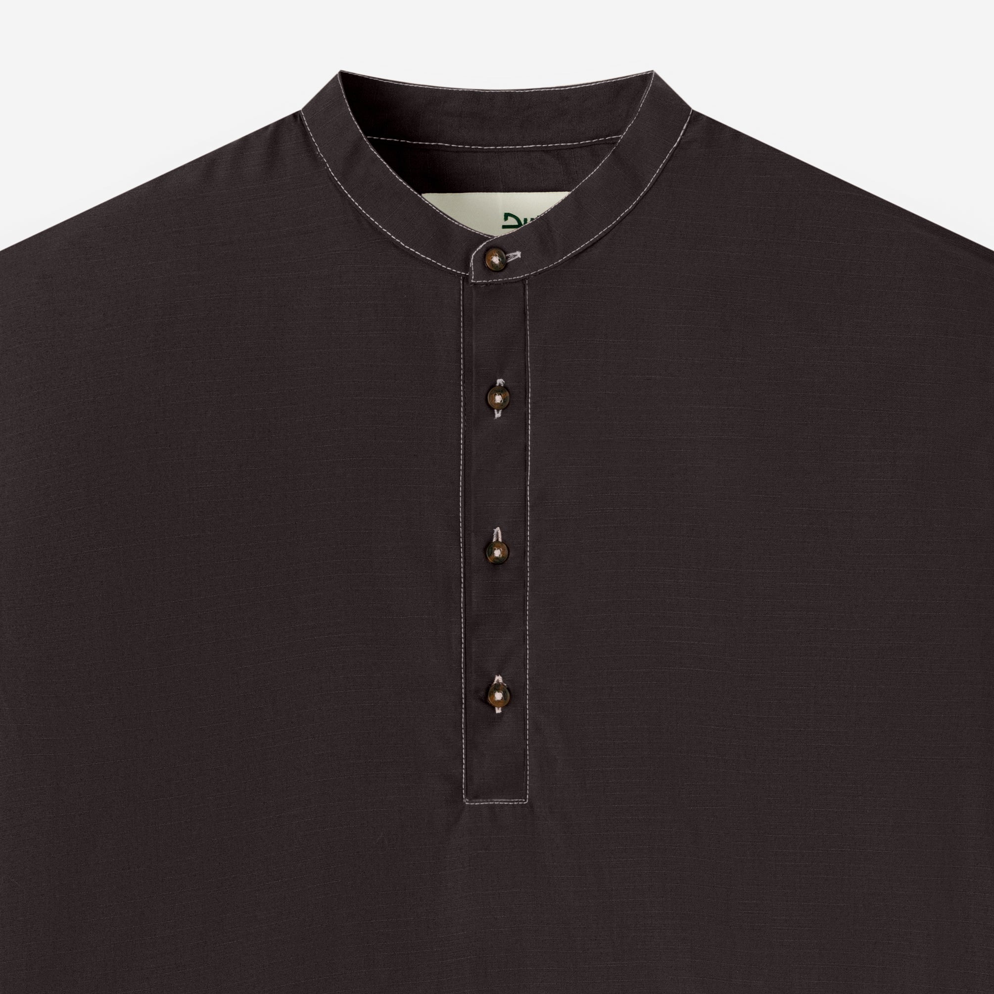 Zahr Shirt Long Sleeve - Charcoal