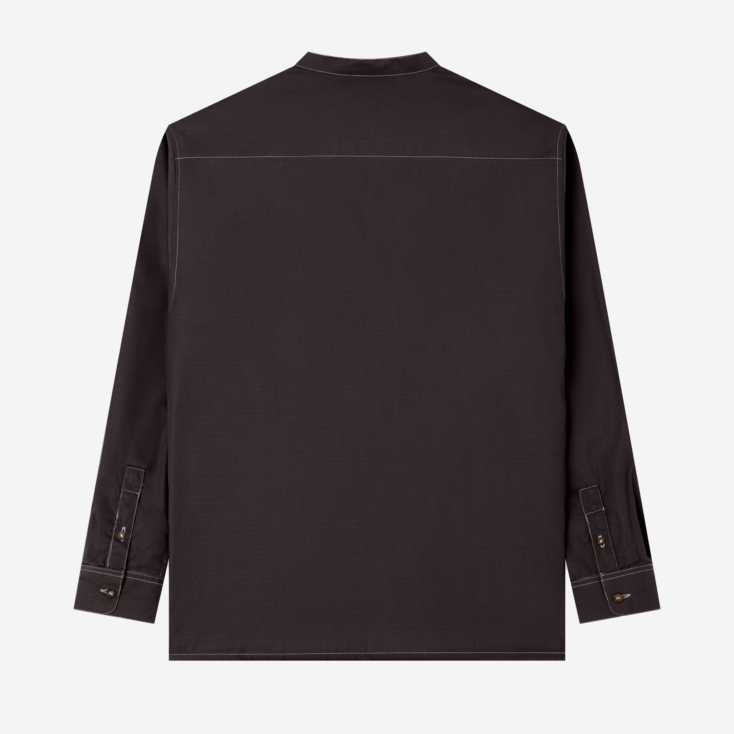 Zahr Shirt Long Sleeve - Charcoal