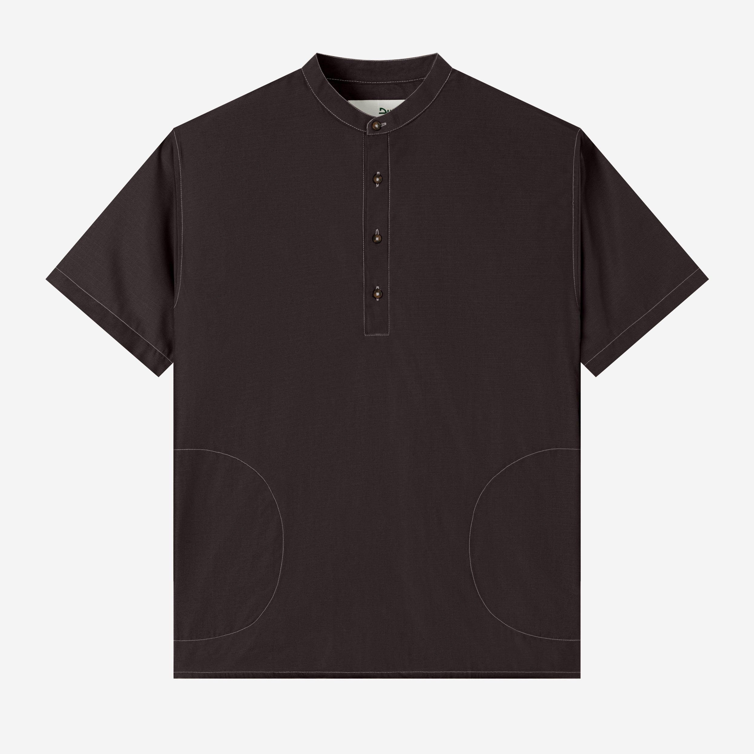 FACTORY SALE - Zahr Shirt Short Sleeve - Charcoal