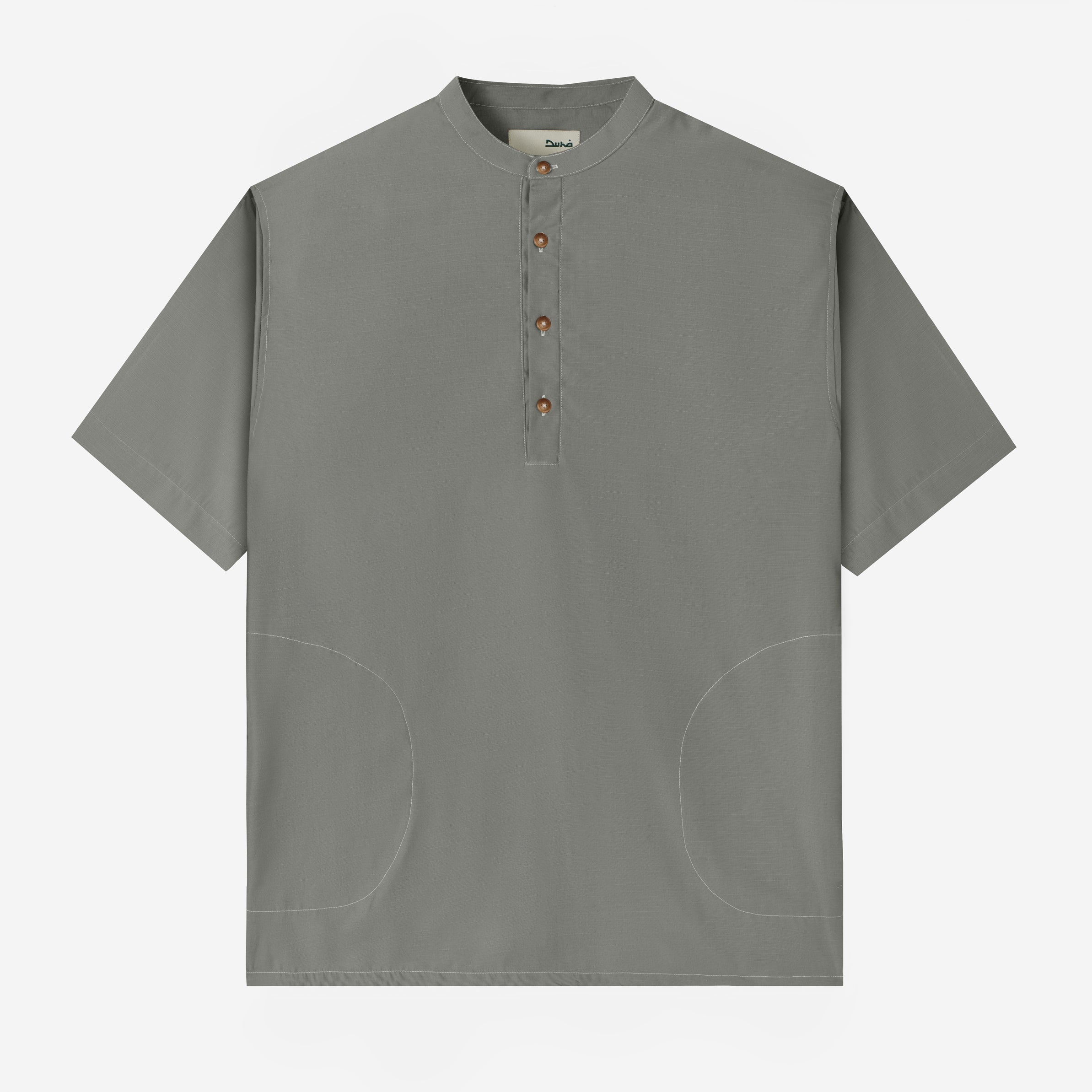 Zahr Shirt Short Sleeve - Cold Grey