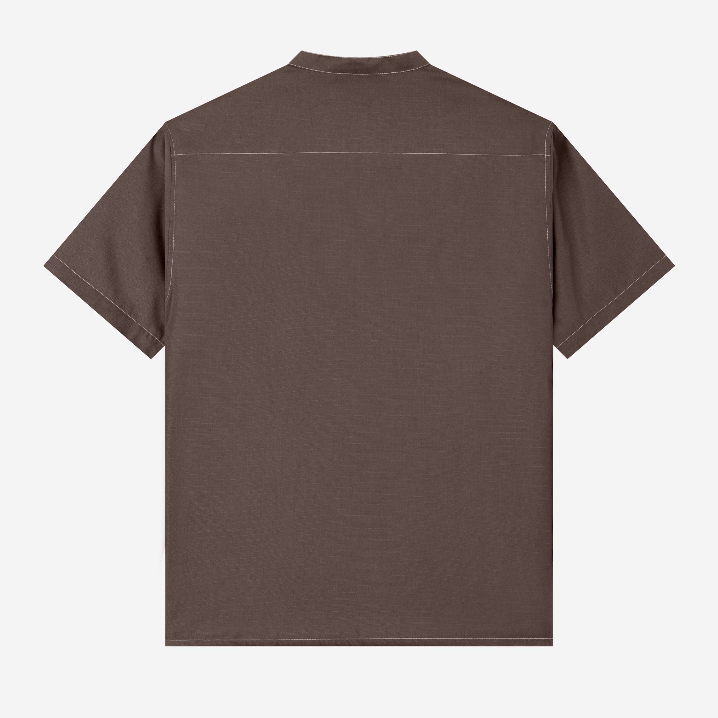 Zahr Shirt Short Sleeve - Warm Grey