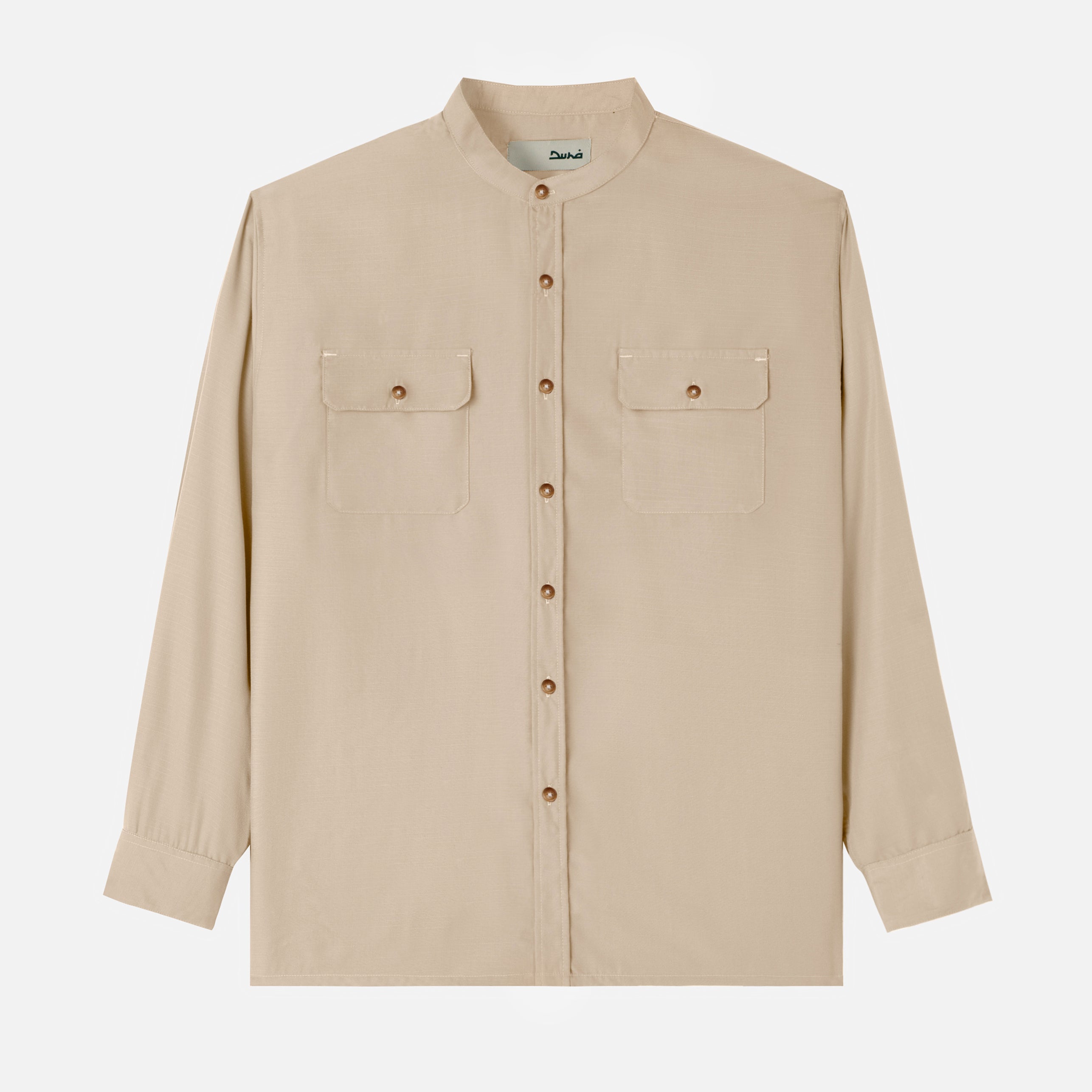 Numair Shirt Long Sleeve - Khaki